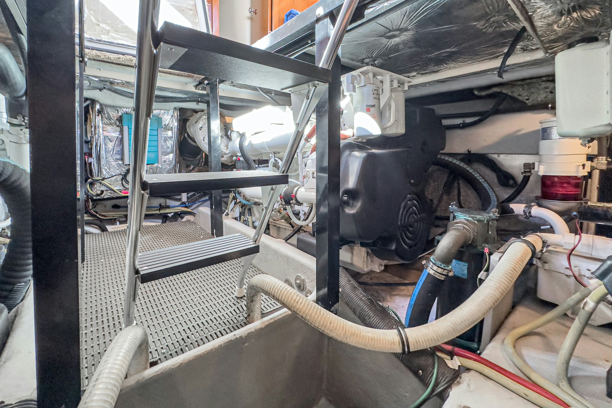 a machine with wires aboard THE SEA IS FOR ME Yacht for Sale