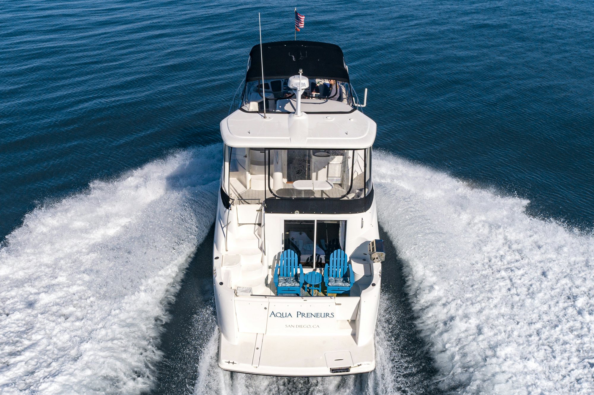 a boat on the water aboard THE SEA IS FOR ME Yacht for Sale