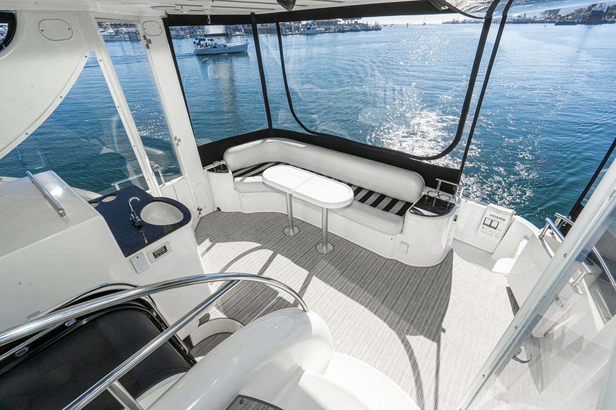 a boat on the water aboard THE SEA IS FOR ME Yacht for Sale