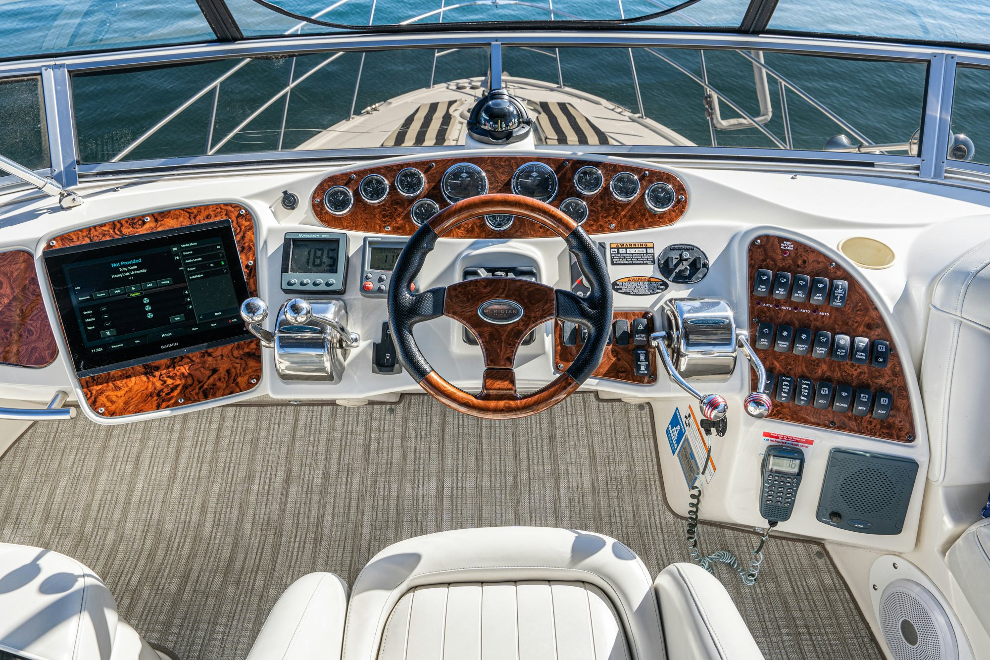 the inside of a car aboard THE SEA IS FOR ME Yacht for Sale