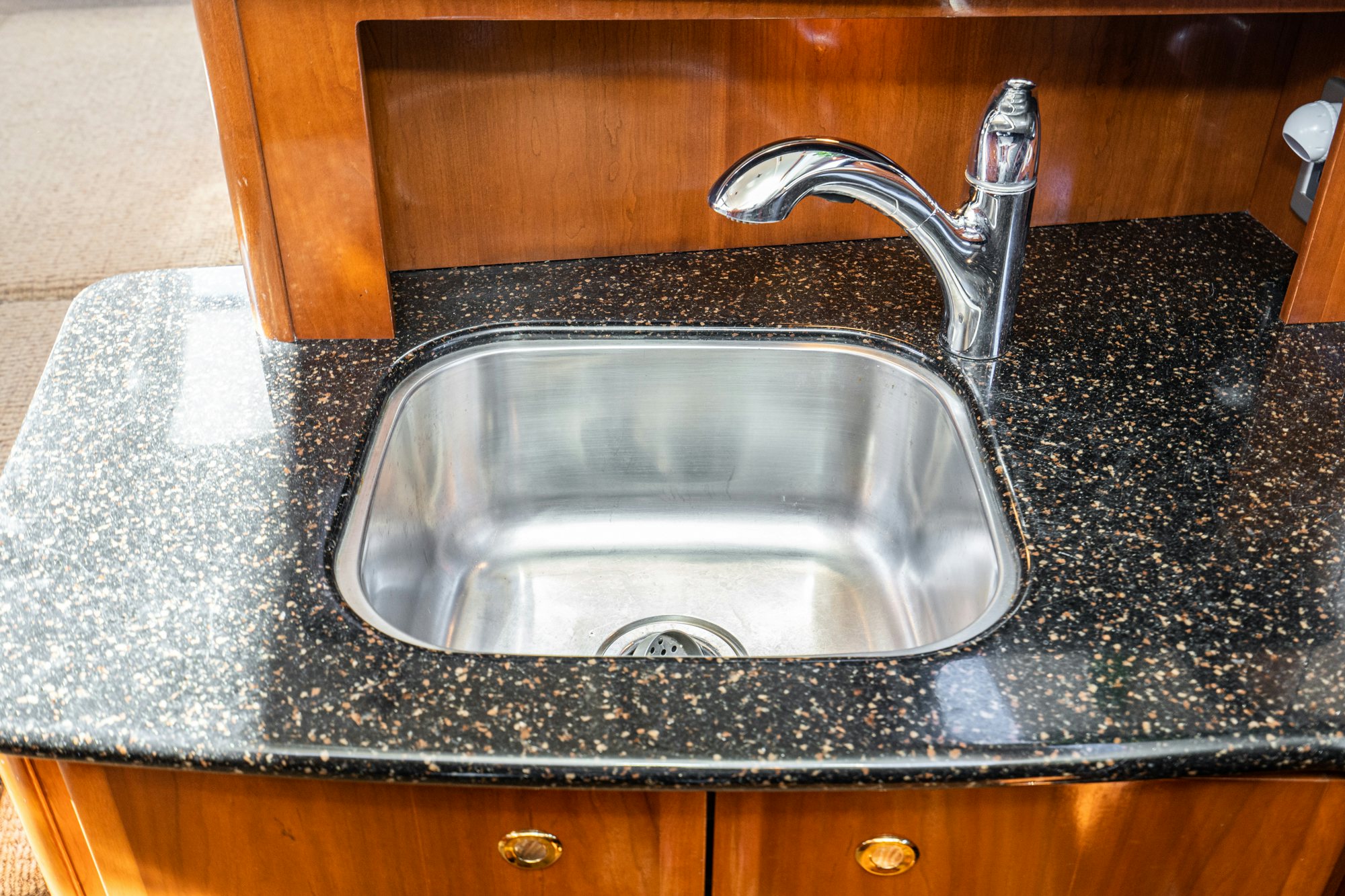 a sink on a counter aboard THE SEA IS FOR ME Yacht for Sale