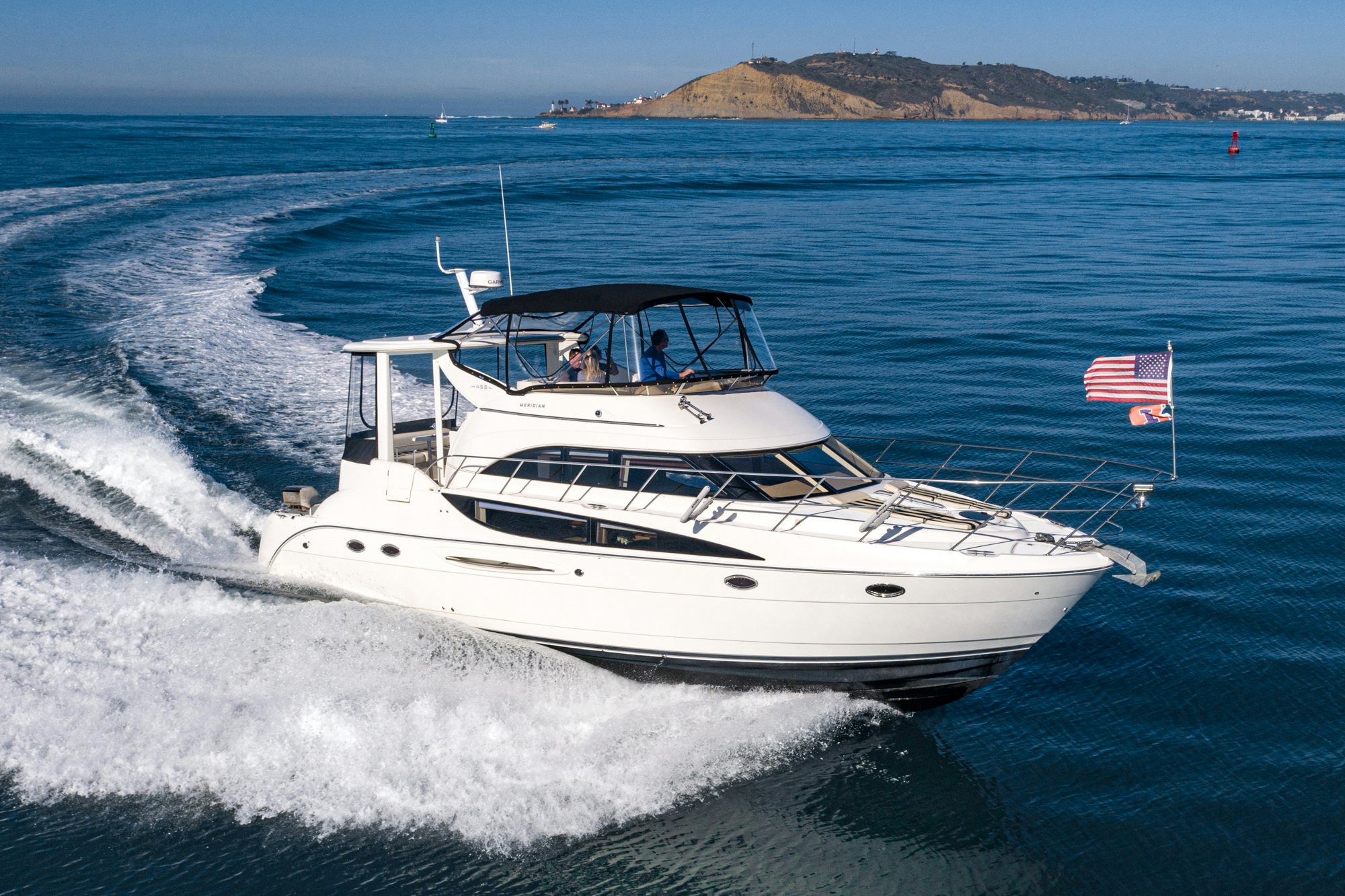 a boat on the water aboard THE SEA IS FOR ME Yacht for Sale