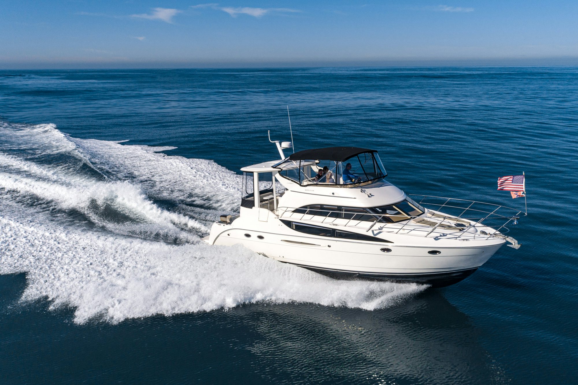 a boat on the water aboard THE SEA IS FOR ME Yacht for Sale