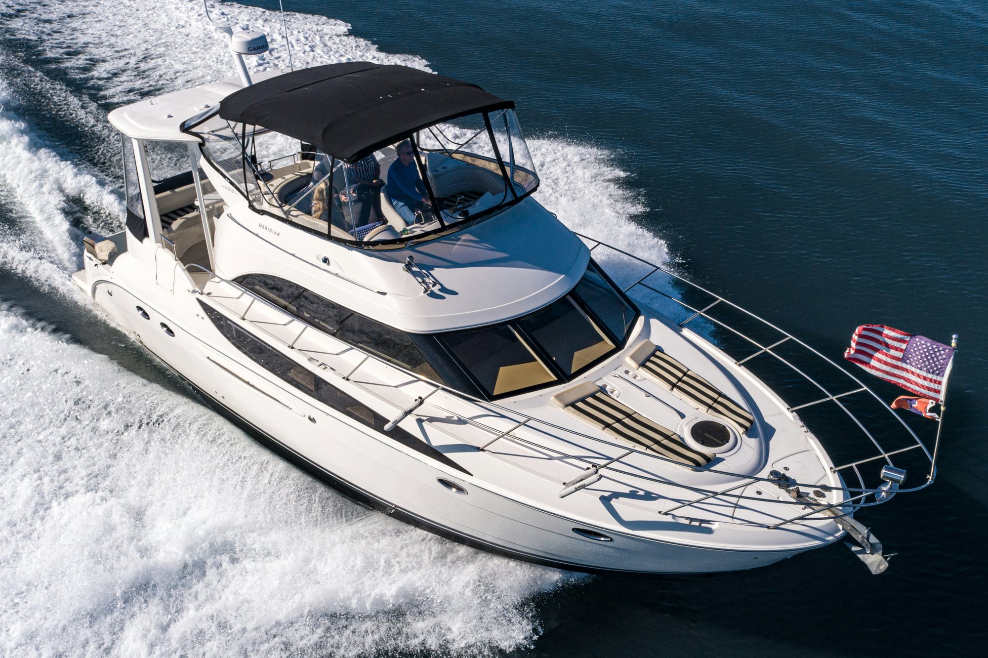 a boat on the water aboard THE SEA IS FOR ME Yacht for Sale