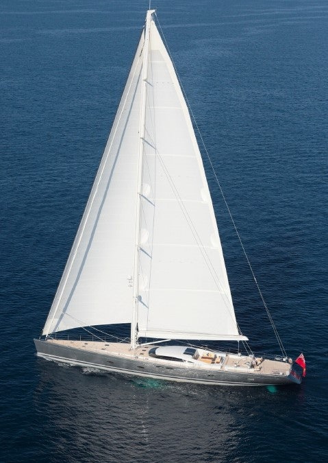 a sailboat on the water aboard MIRASOL Yacht for Sale