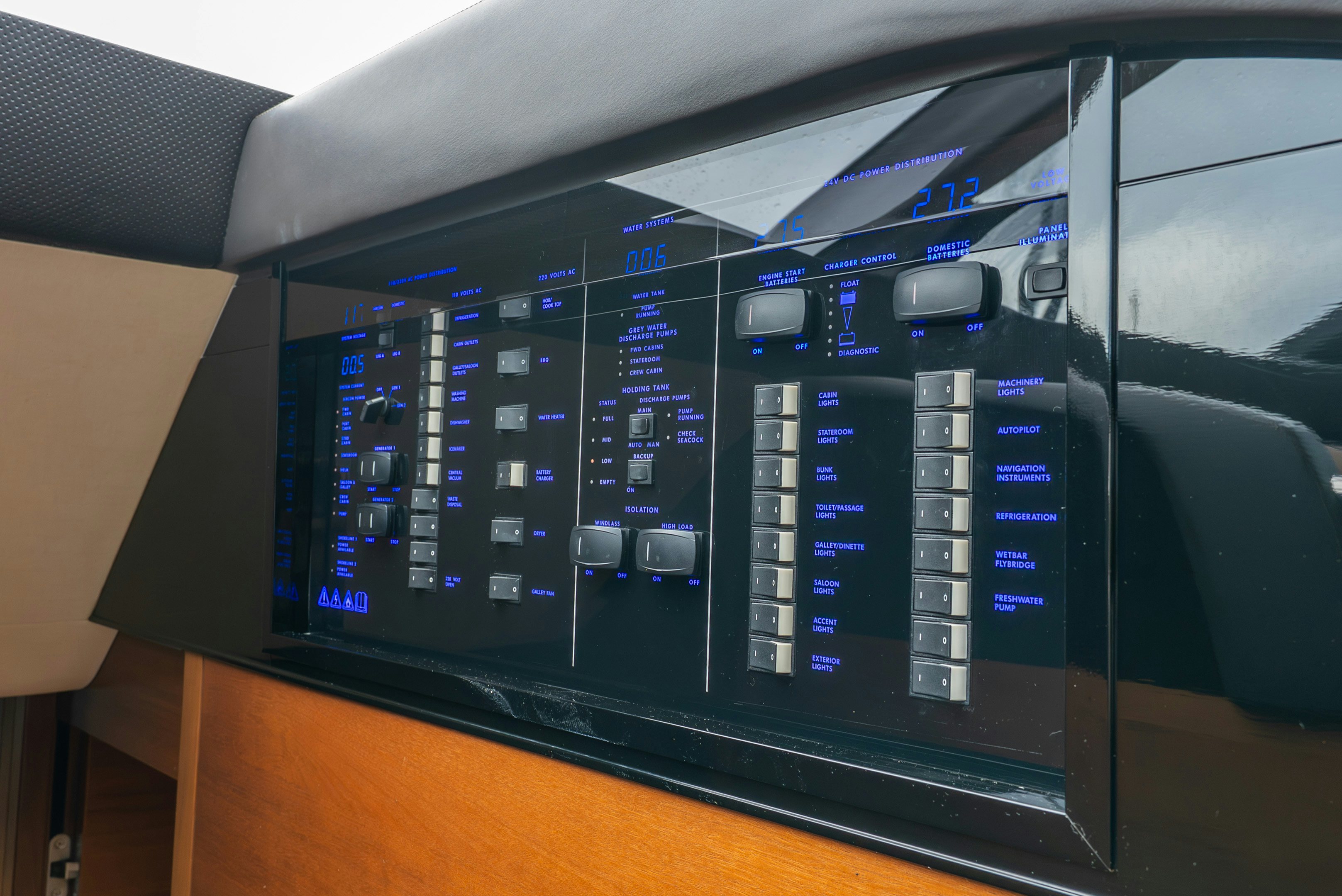 a computer with a screen aboard MAMU Yacht for Sale