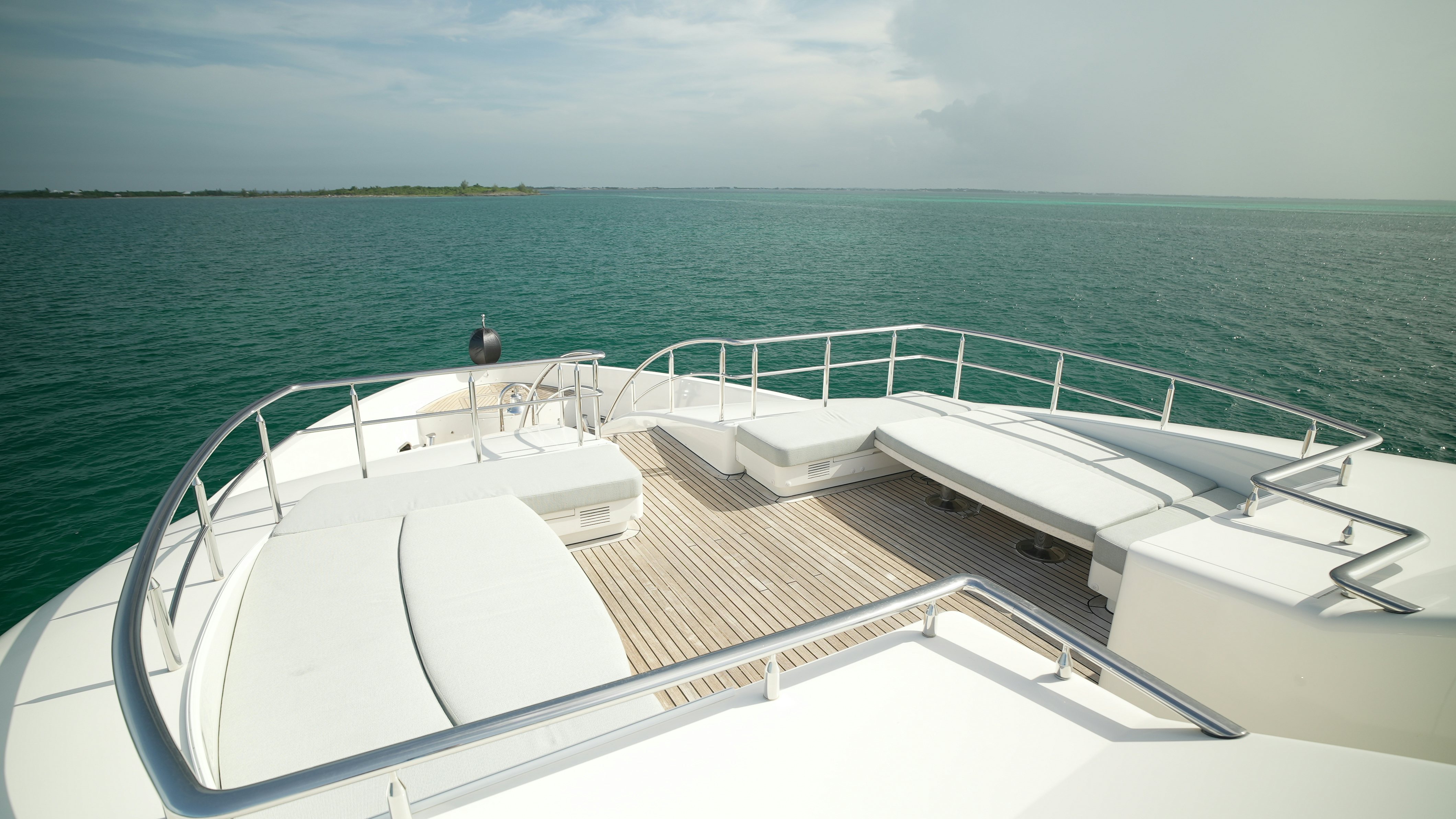 a boat on the water aboard HOMECOMING Yacht for Sale