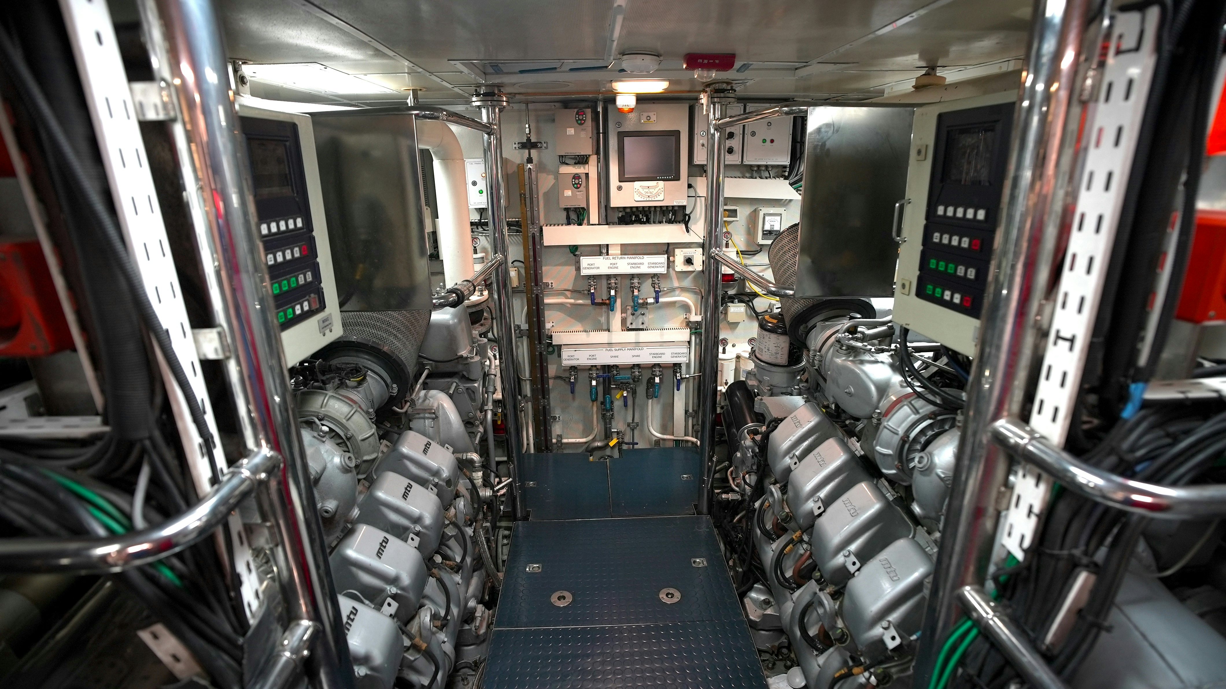 inside of a vehicle aboard HOMECOMING Yacht for Sale