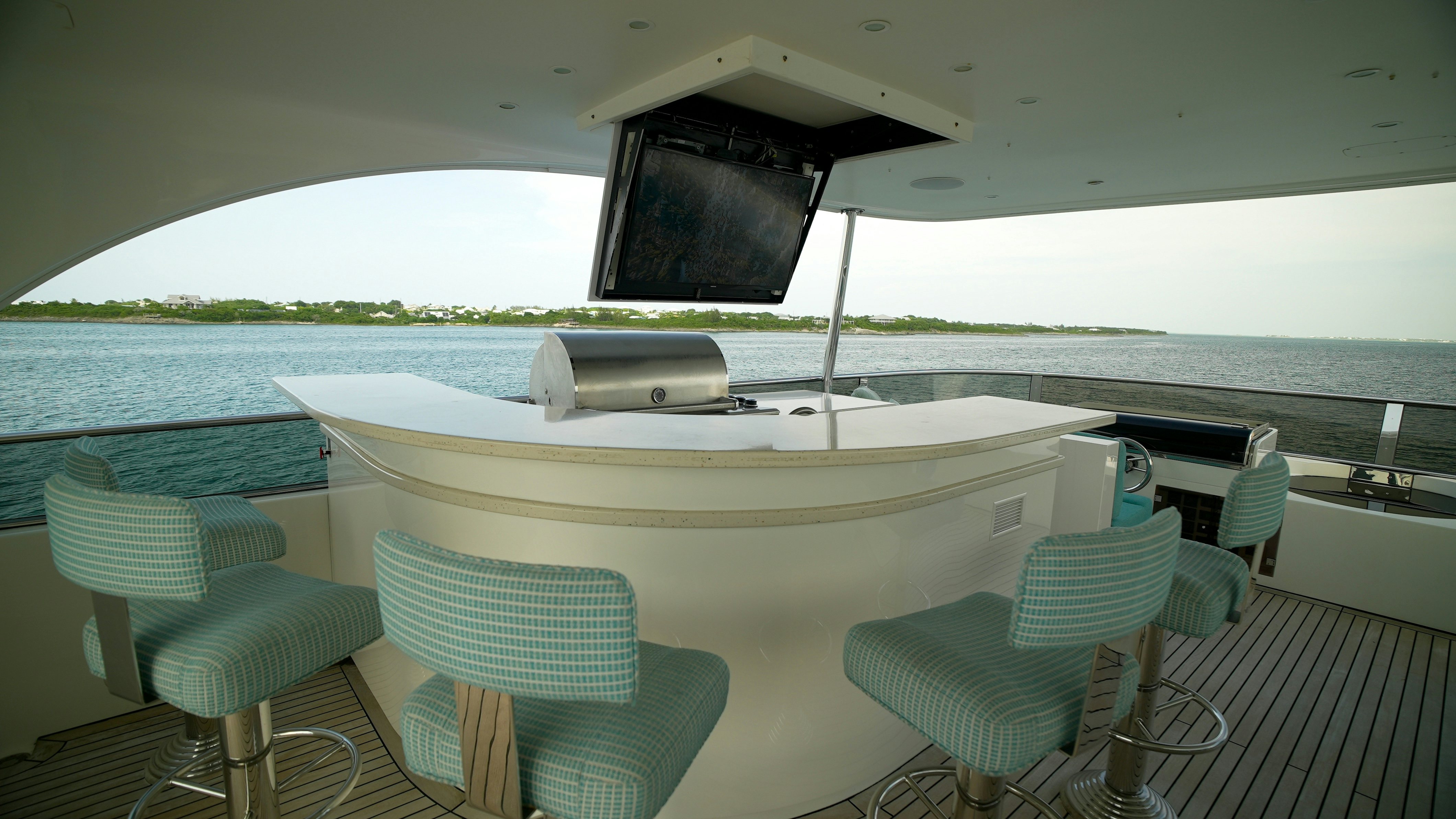 a boat on the water aboard HOMECOMING Yacht for Sale