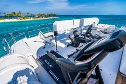 a boat on the water aboard RELENTLESS Yacht for Charter