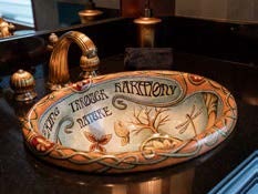 a round wooden object with a handle aboard RELENTLESS Yacht for Charter