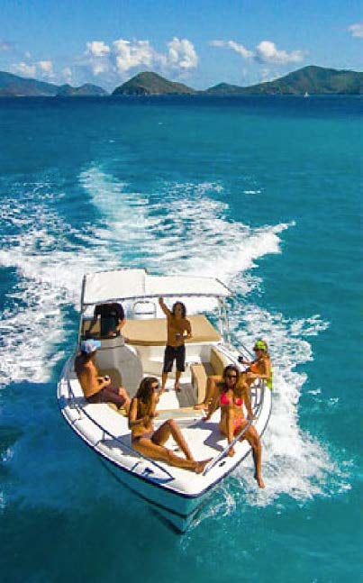 a group of people on a boat aboard RELENTLESS Yacht for Charter