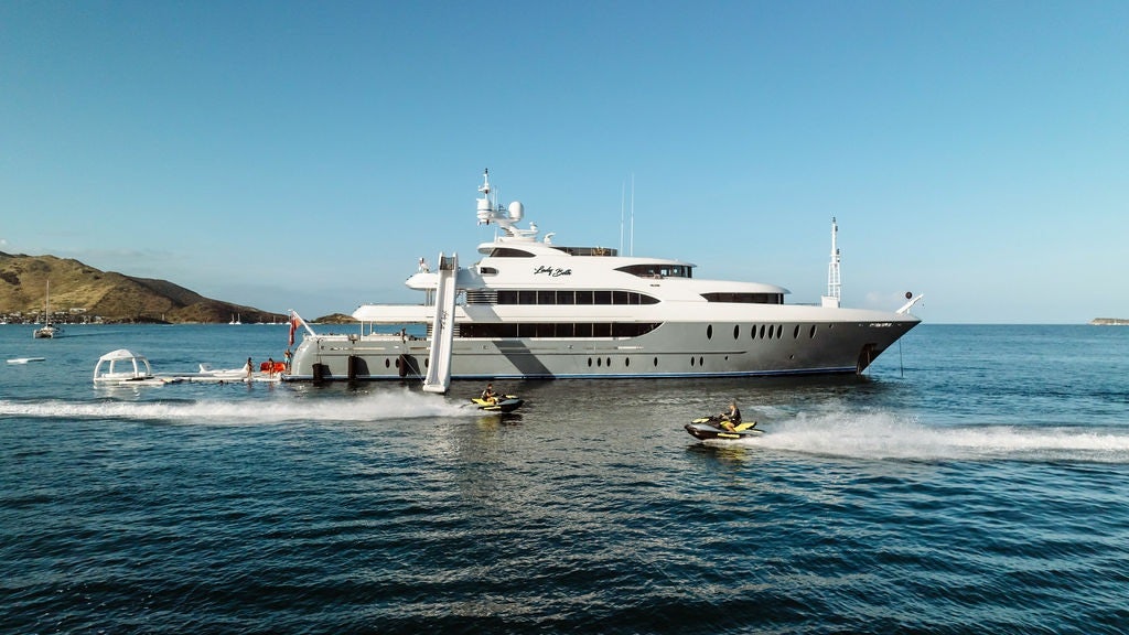 a boat on the water aboard LADY BETH Yacht for Charter