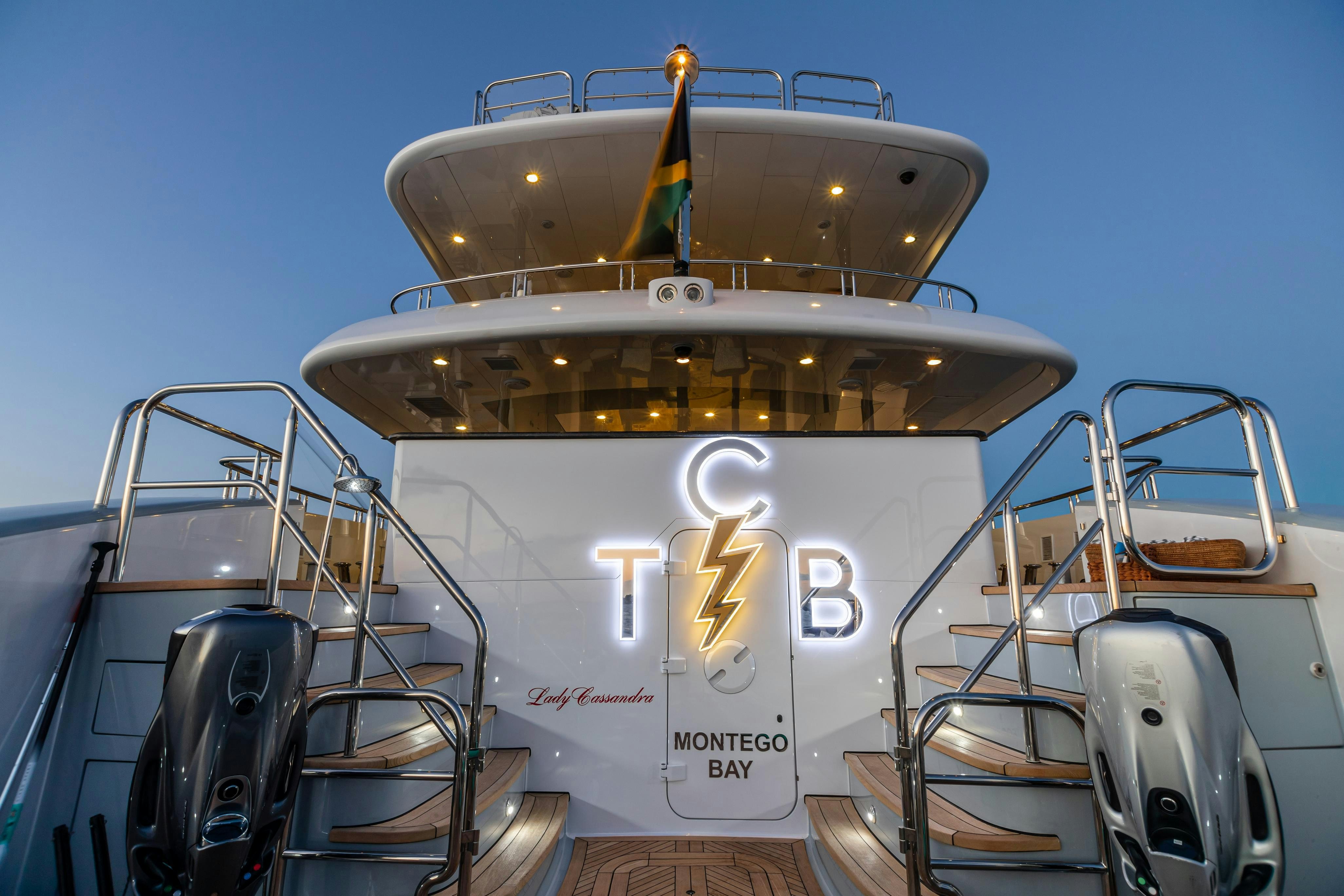 a machine with a light on top aboard TCB Yacht for Charter