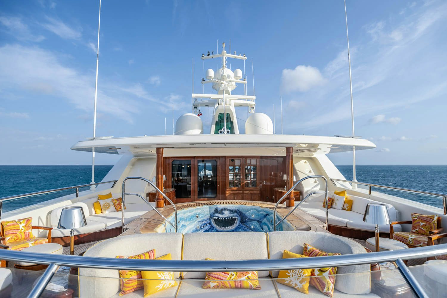 a boat on the water aboard SEA OWL Yacht for Charter