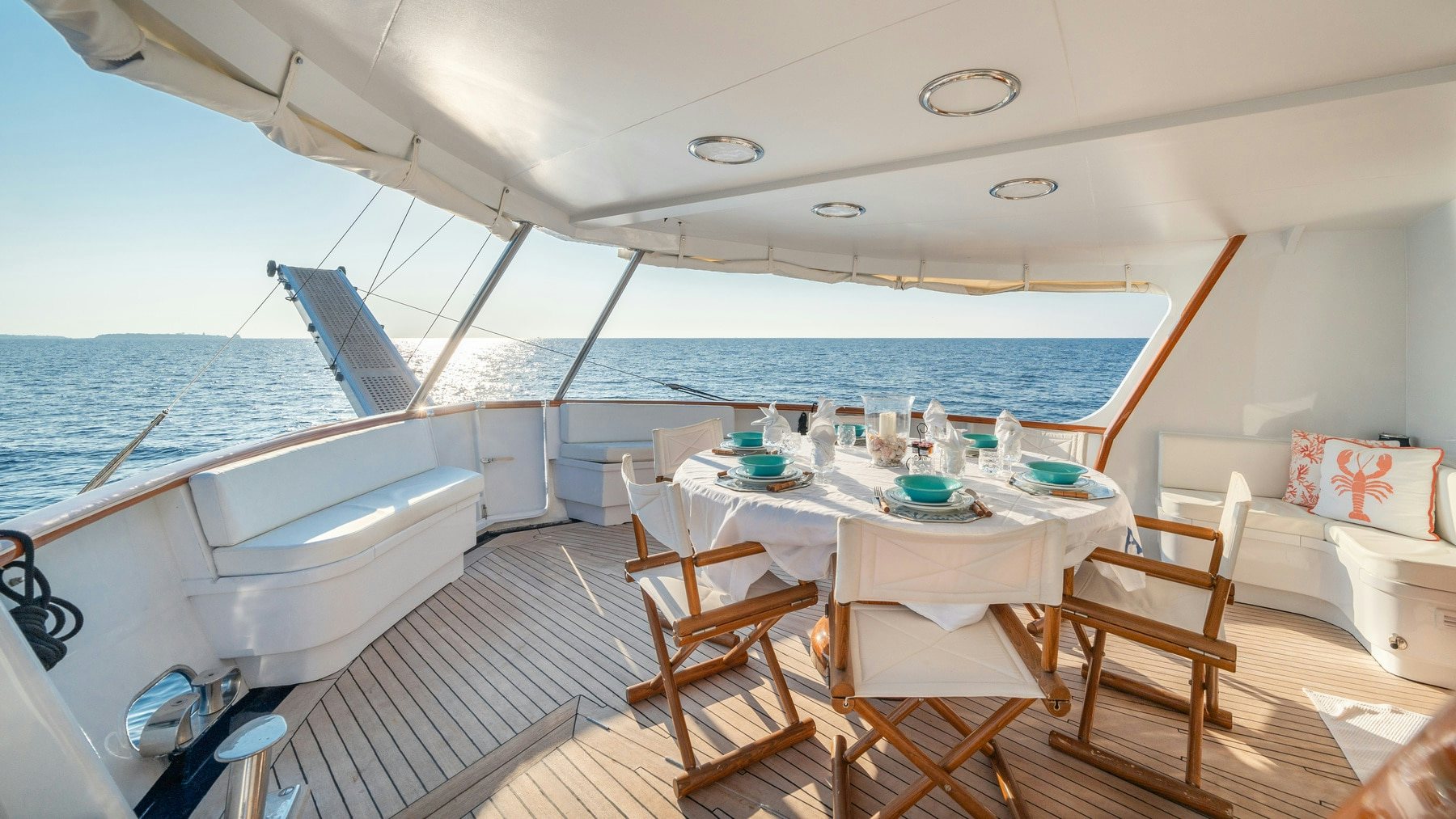 a boat on the water aboard AMMIRAGLIO Yacht for Sale