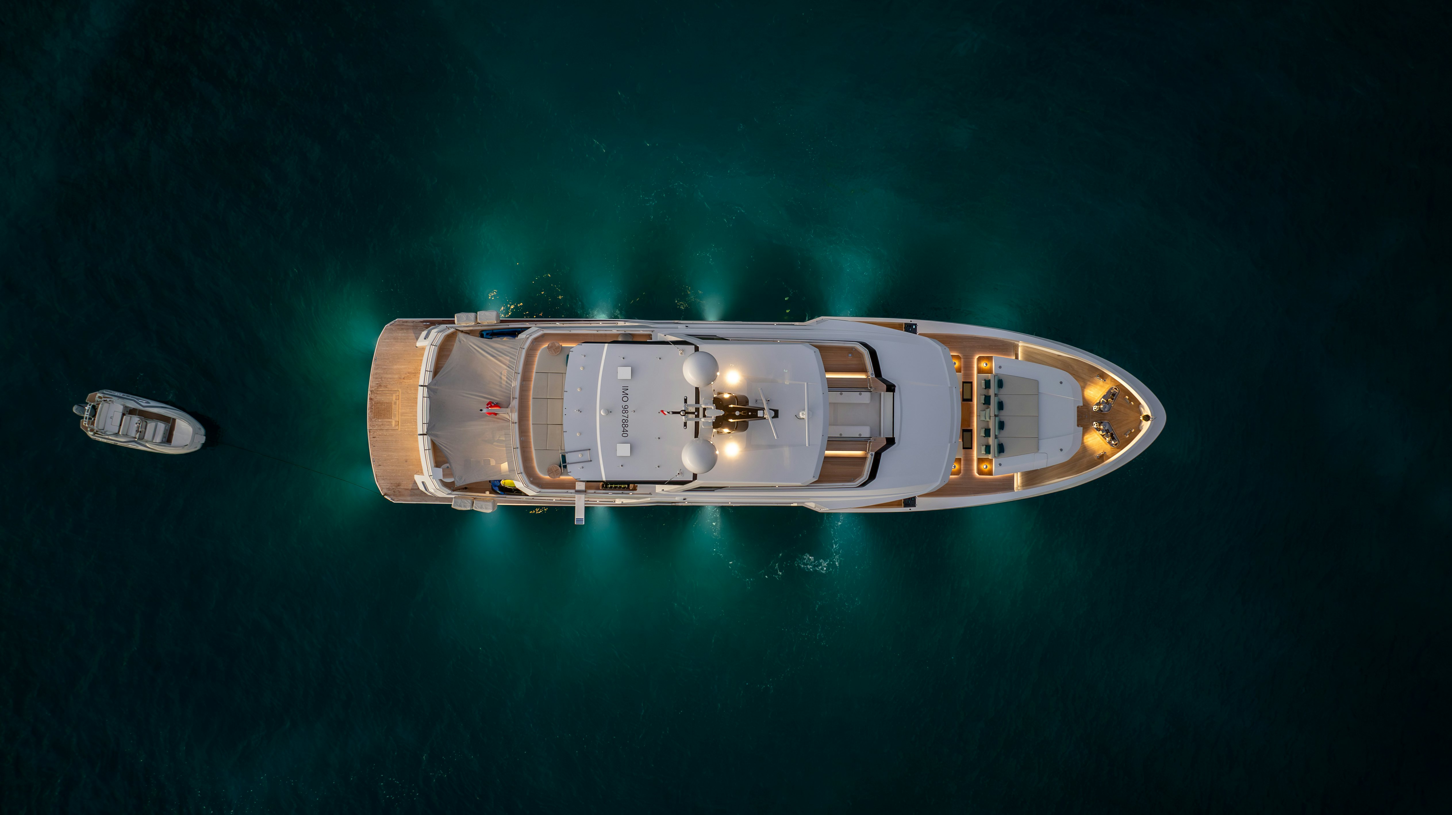a space ship in space aboard EMOCEAN Yacht for Sale