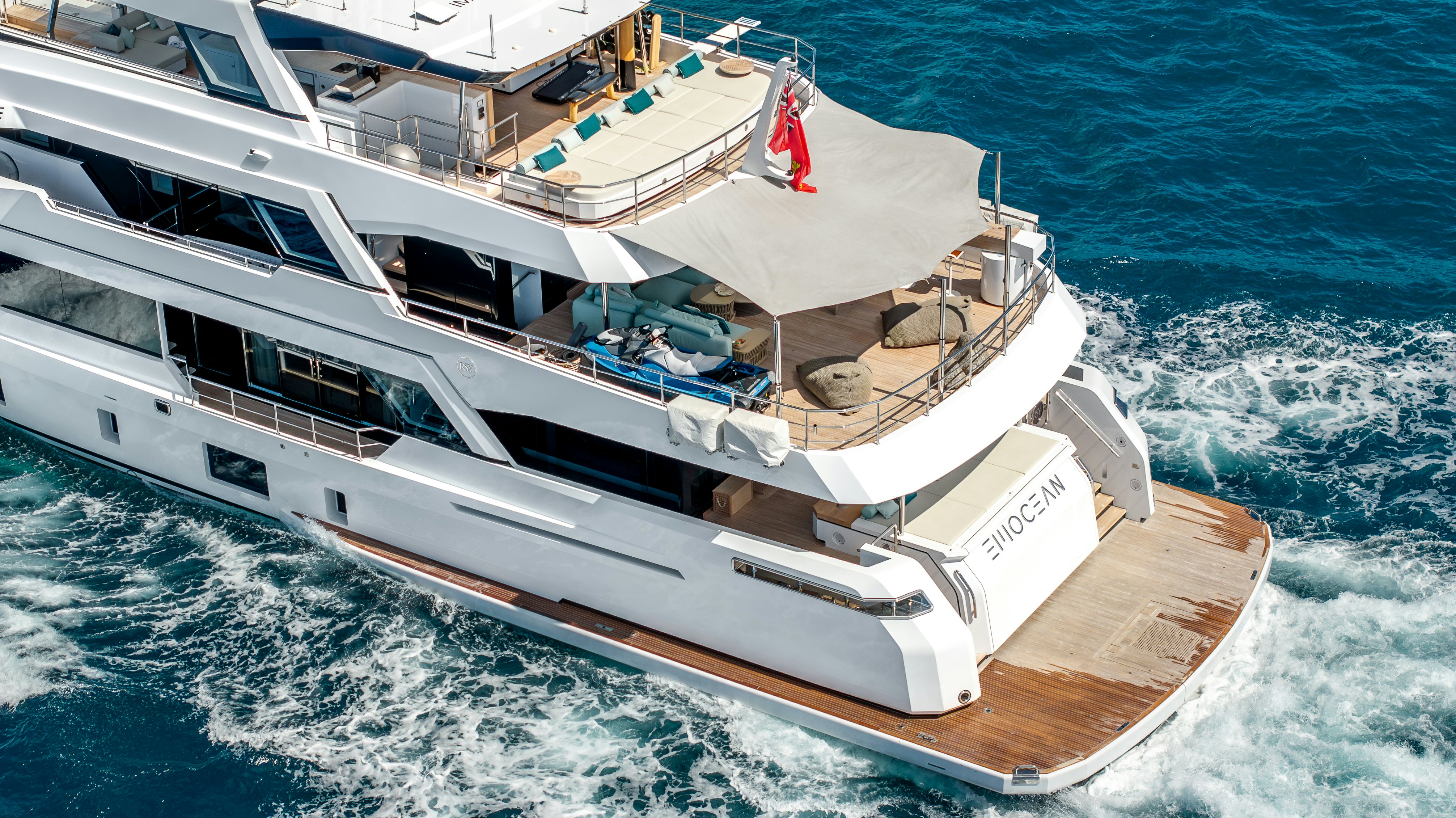 a boat on the water aboard EMOCEAN Yacht for Sale