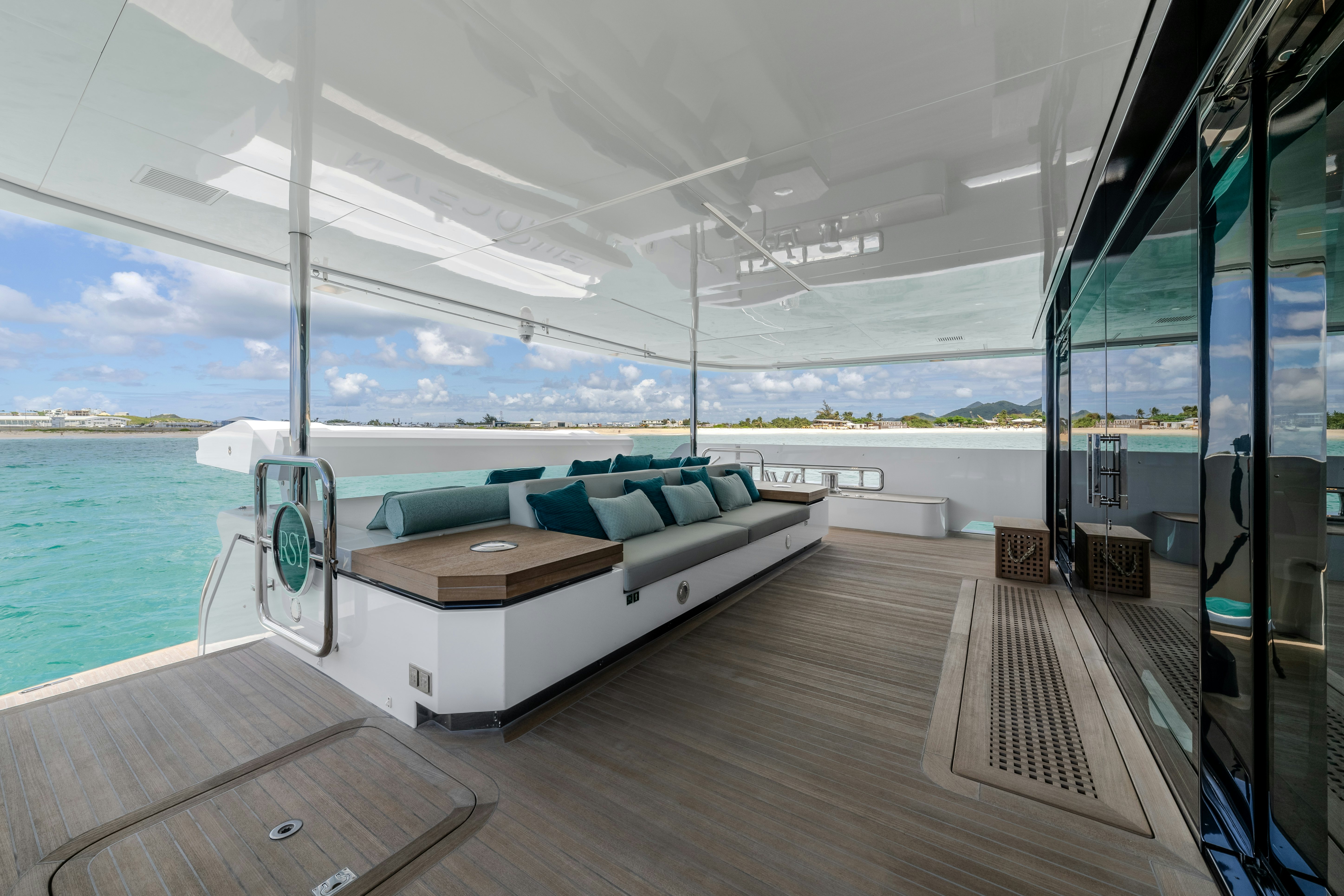 a boat on the water aboard EMOCEAN Yacht for Sale