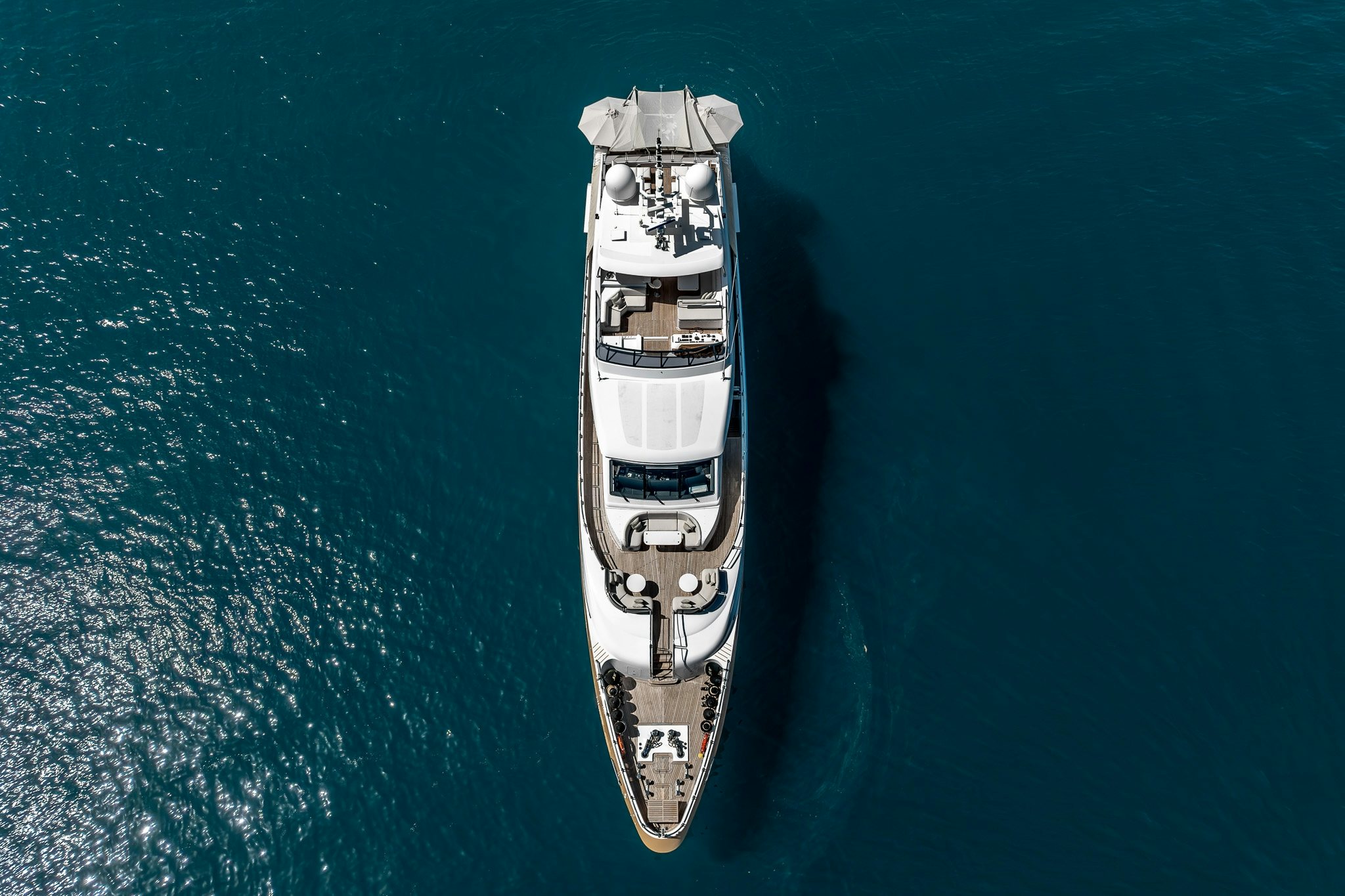 a ship in the water aboard GRAND CRU Yacht for Sale