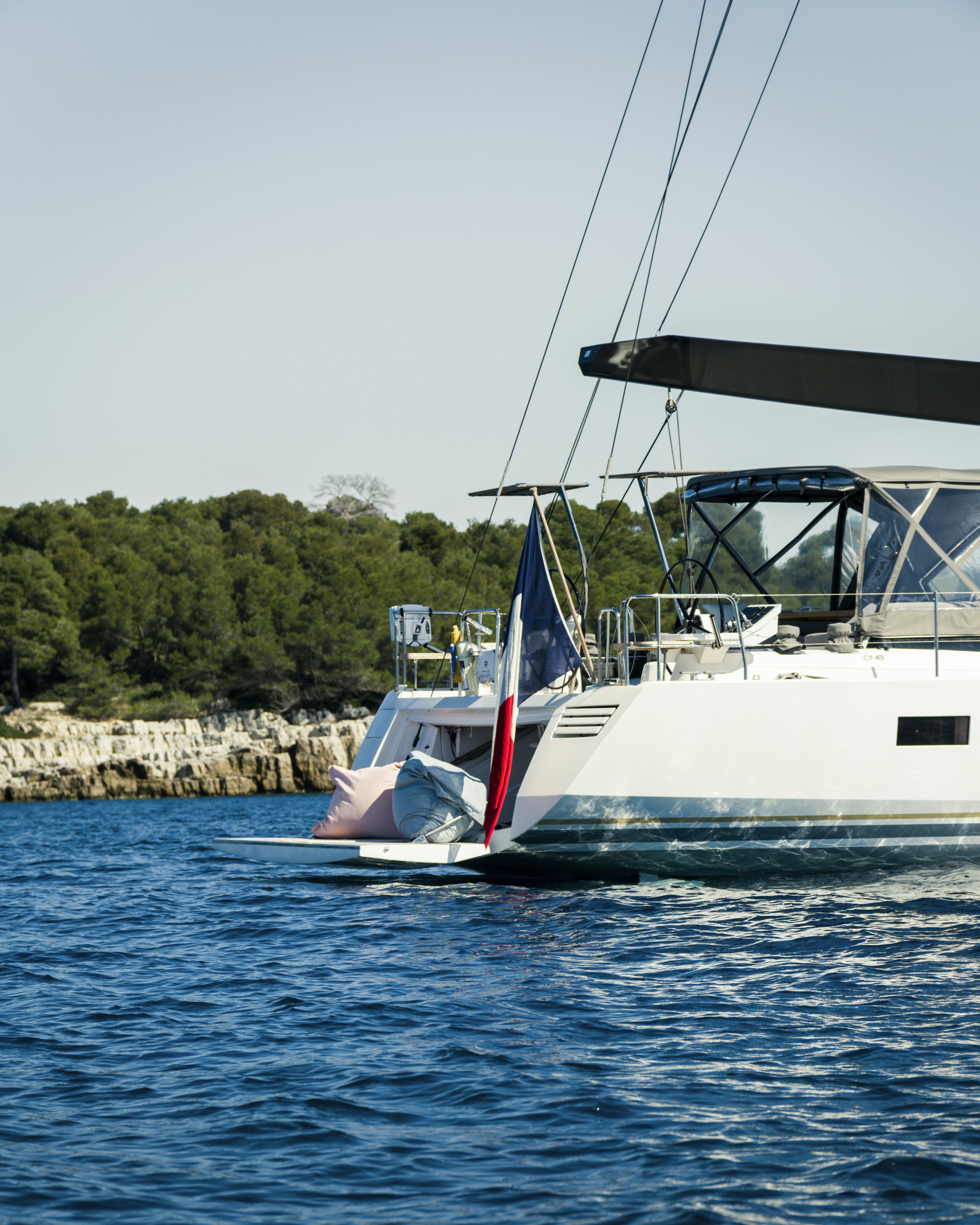 a boat on the water aboard DREAM ON Yacht for Sale