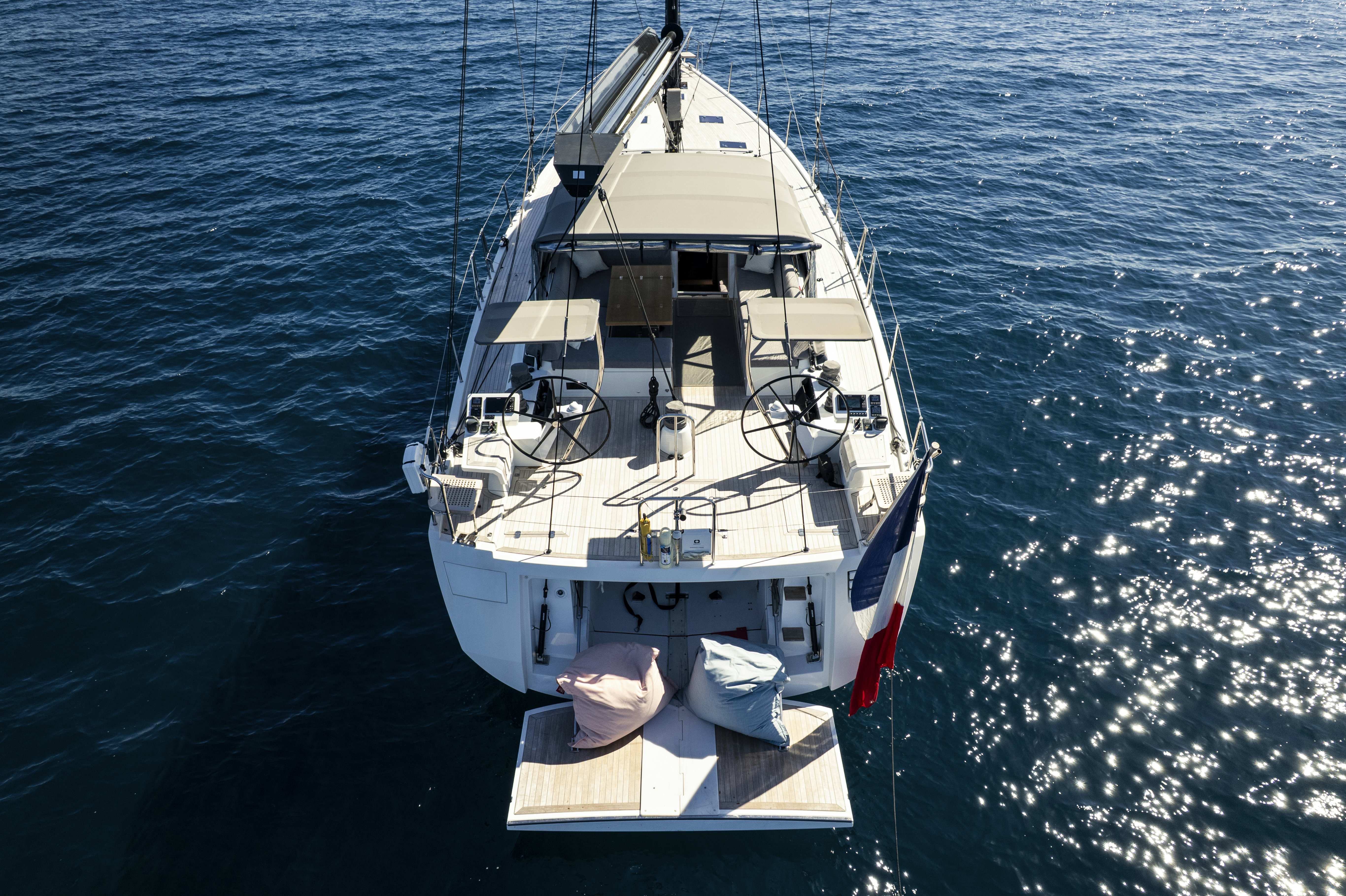 a boat in the water aboard DREAM ON Yacht for Sale