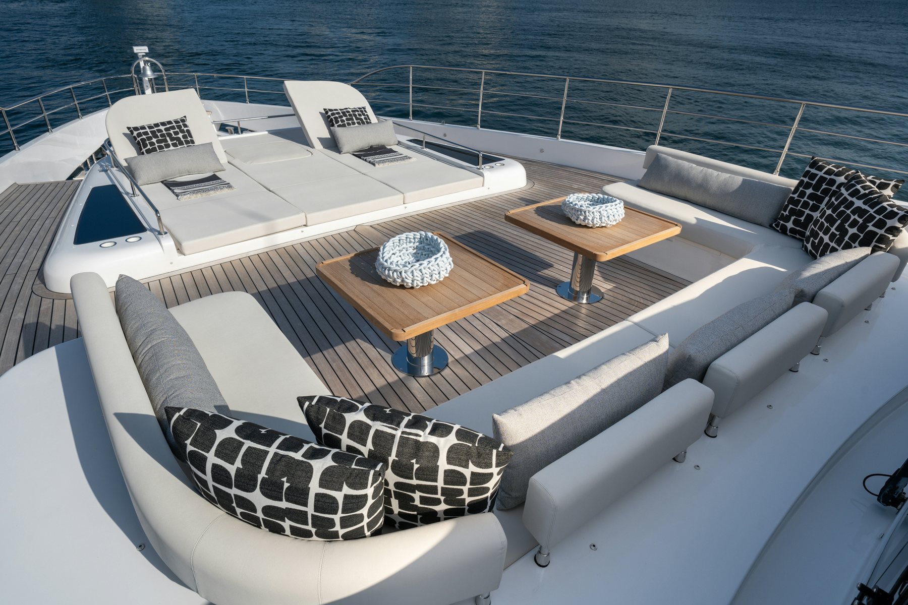 a boat on the water aboard SANTOSH Yacht for Sale