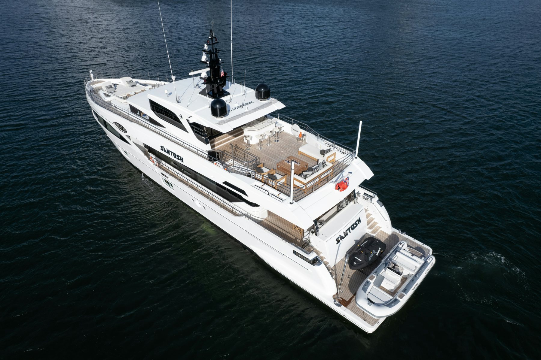 a ship in the water aboard SANTOSH Yacht for Sale