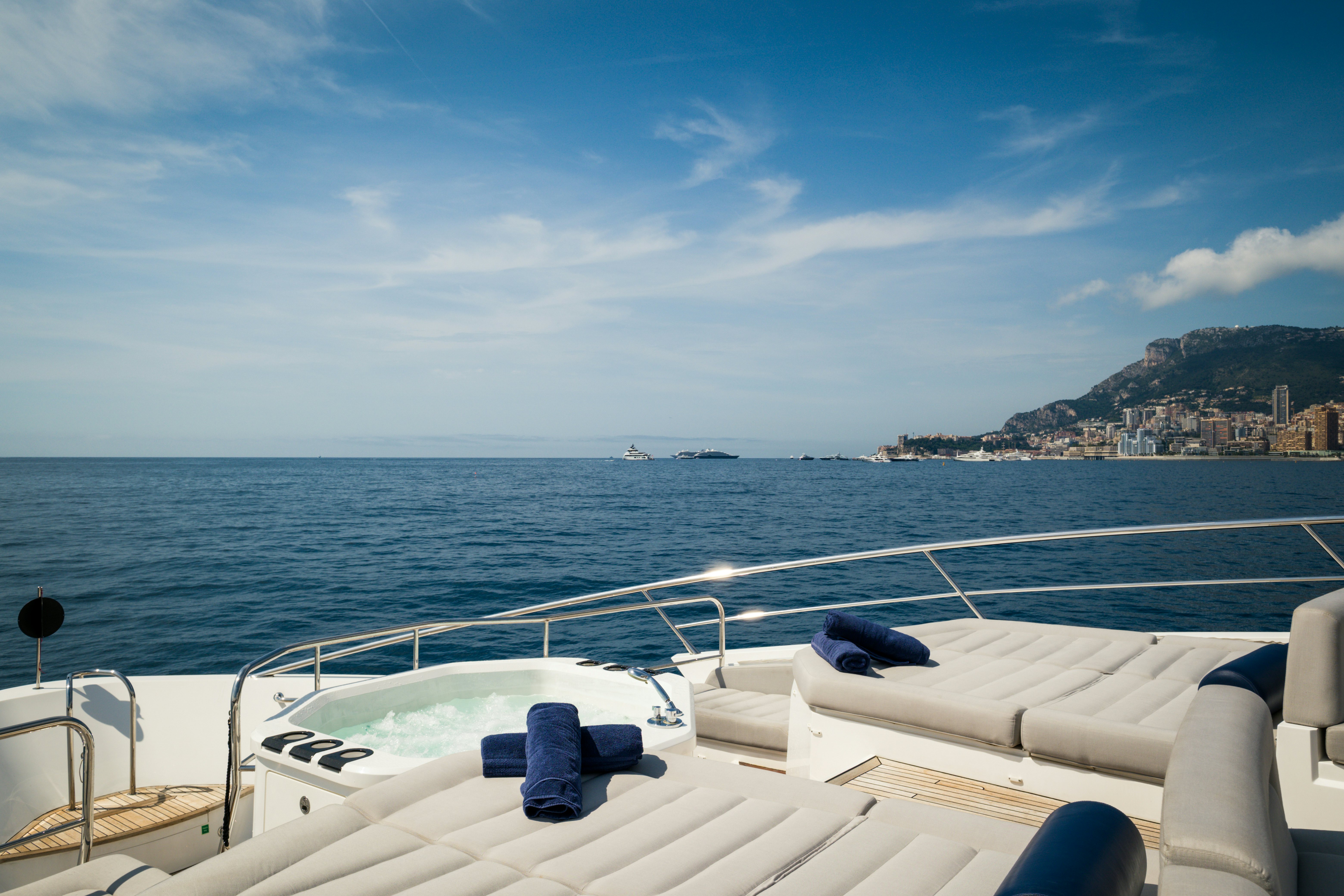 a boat on the water aboard MERCY OCEANS Yacht for Sale
