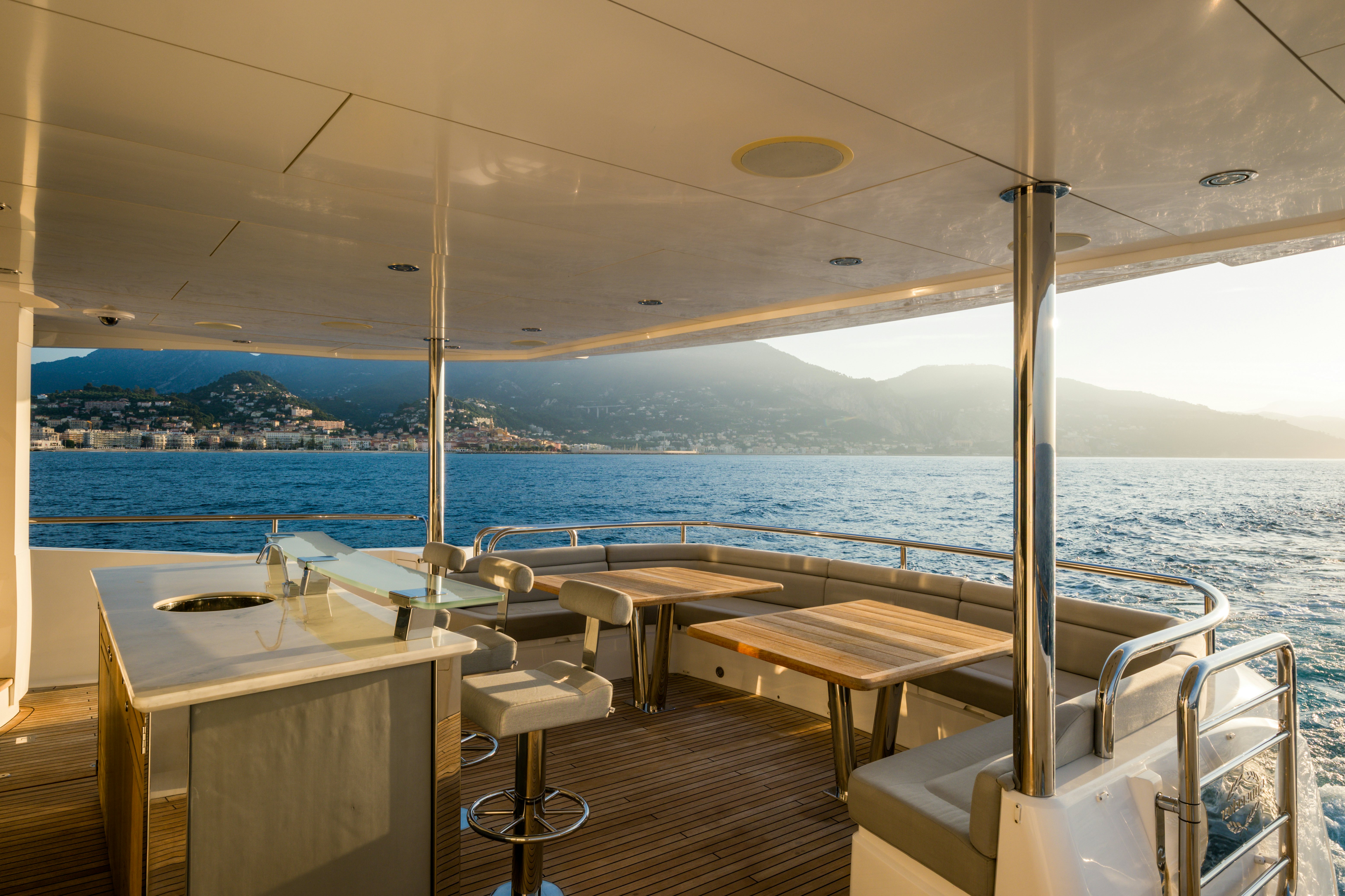 a boat on the water aboard MERCY OCEANS Yacht for Sale