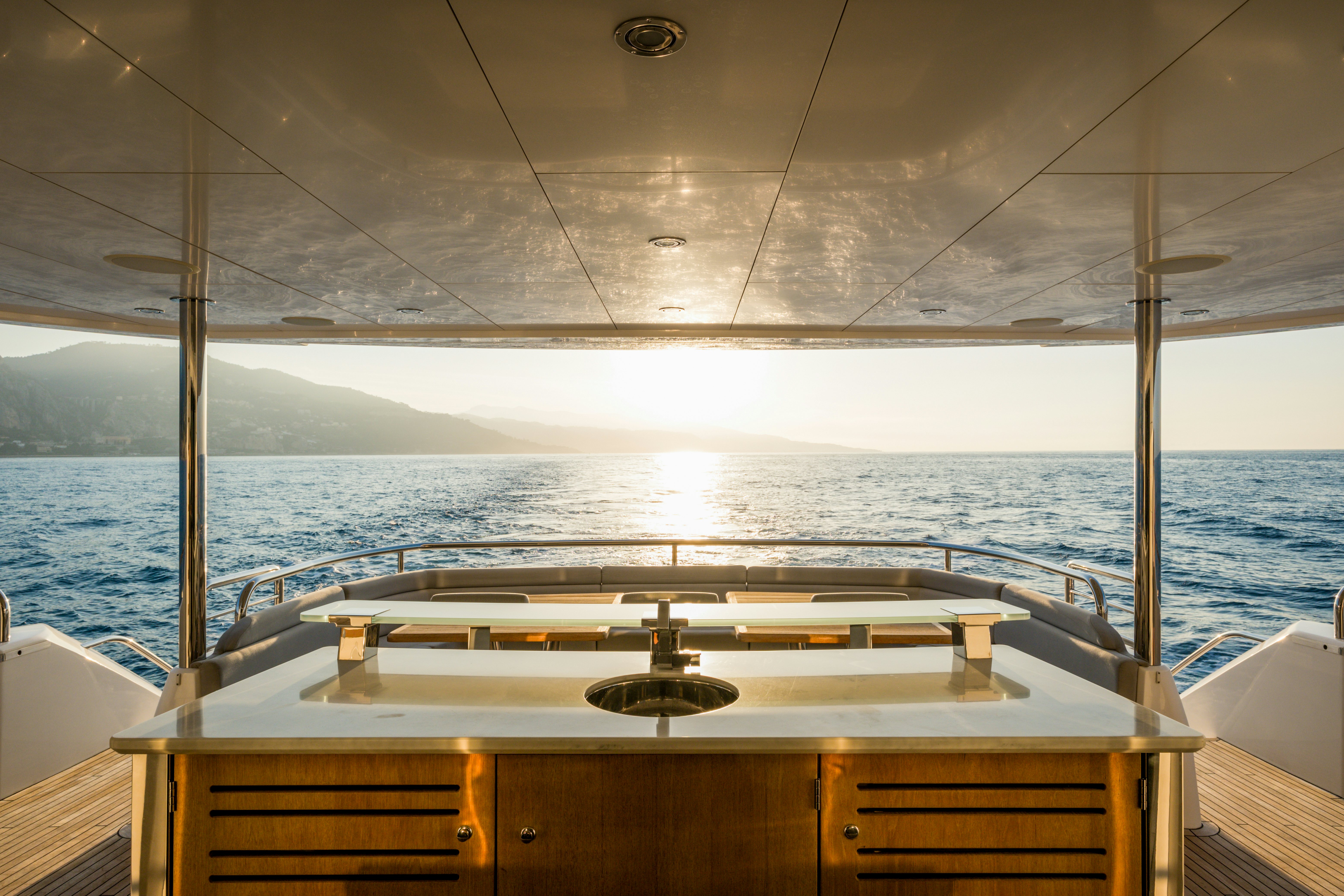 a boat on the water aboard MERCY OCEANS Yacht for Sale