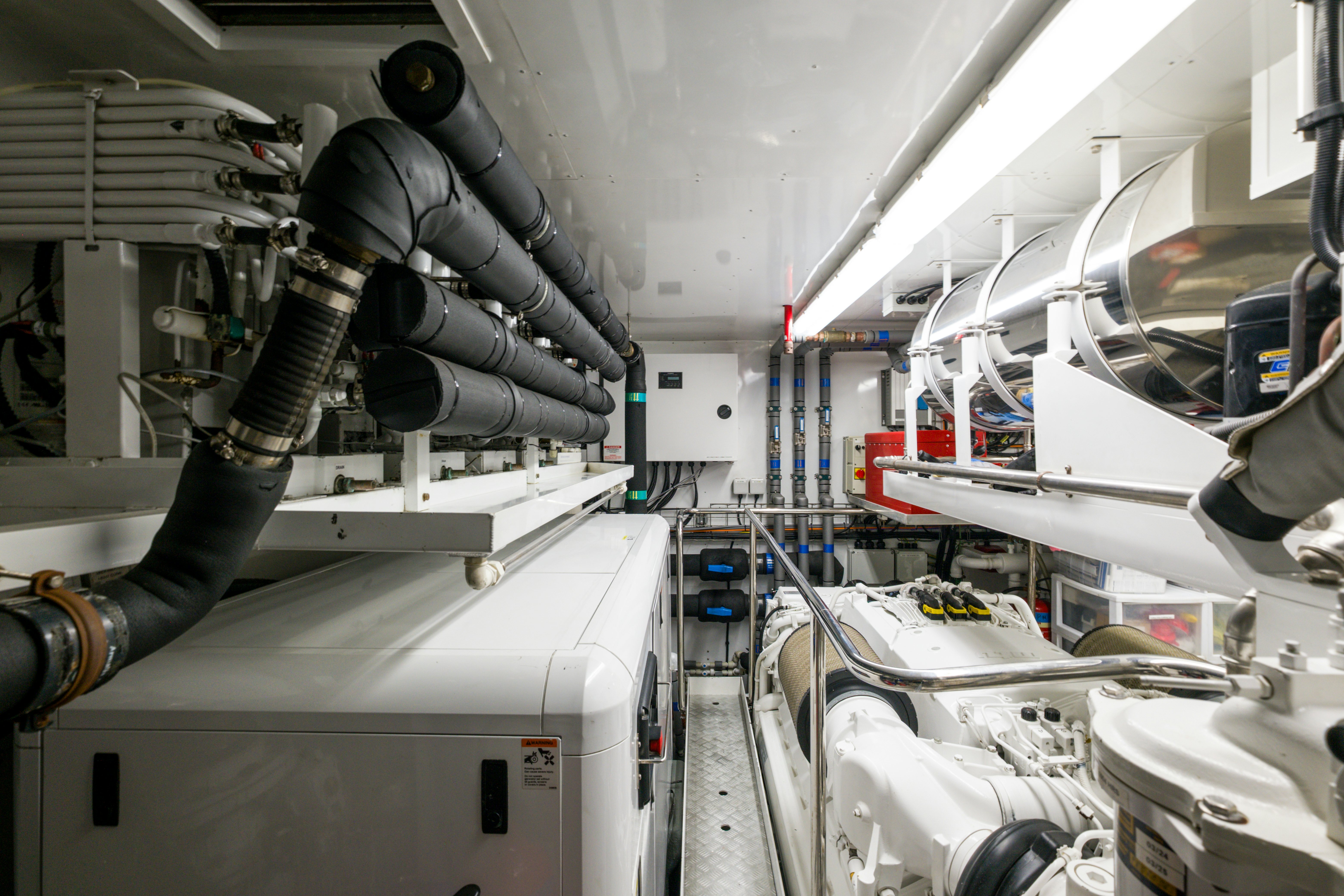 a close-up of a machine aboard MERCY OCEANS Yacht for Sale