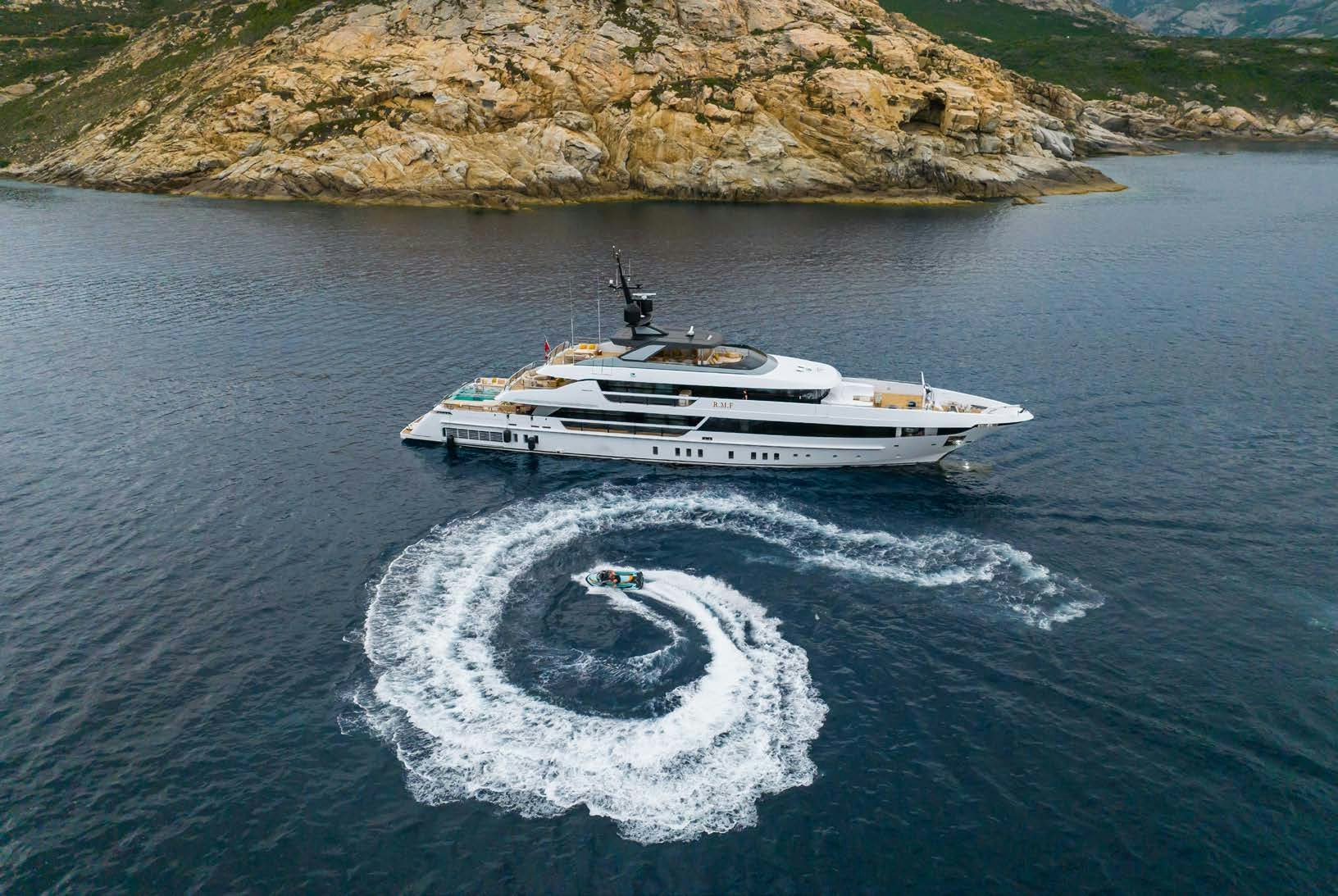 a boat on the water aboard R.M.F Yacht for Charter