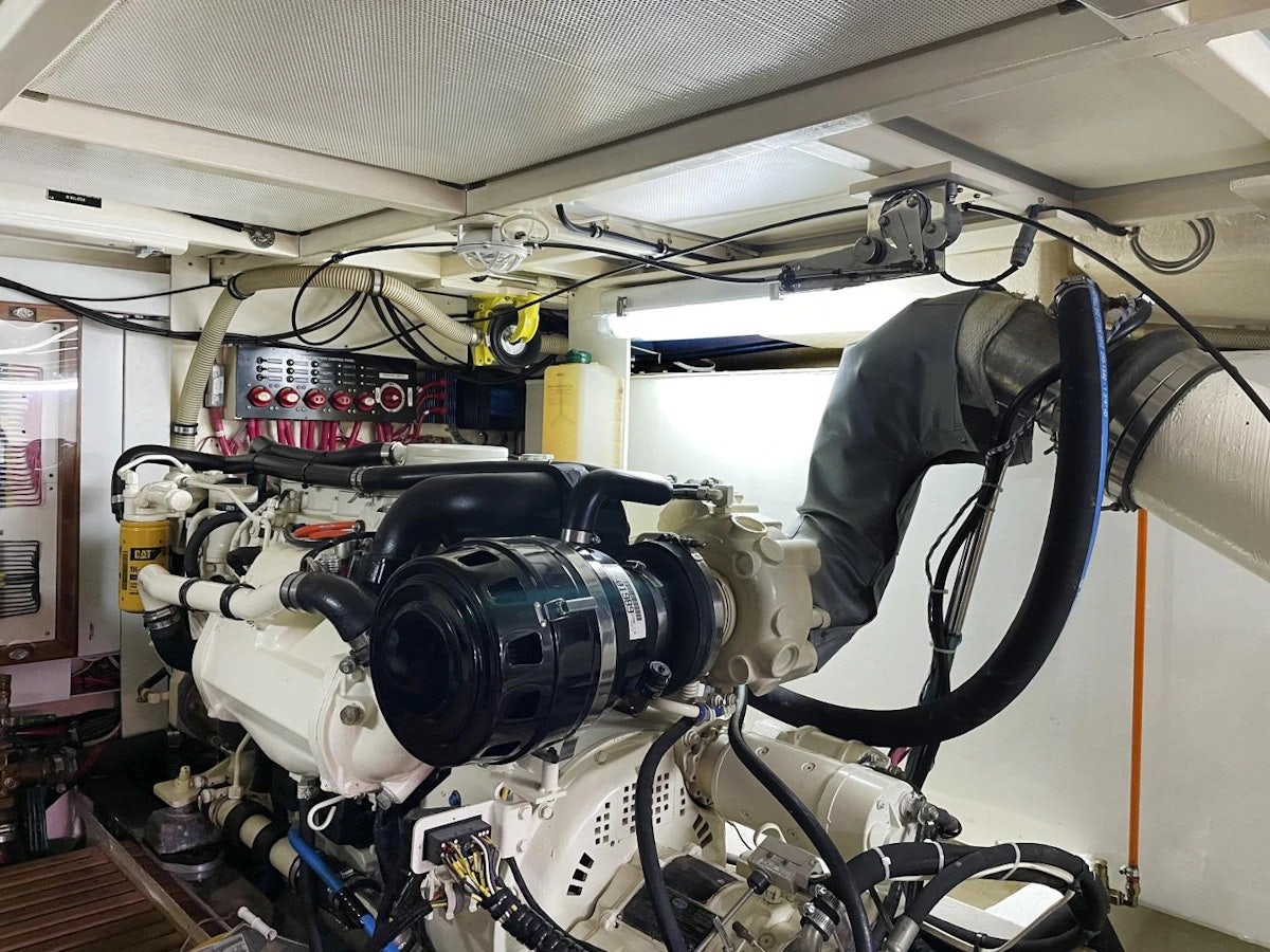 a machine with many wires aboard INDABA Yacht for Sale