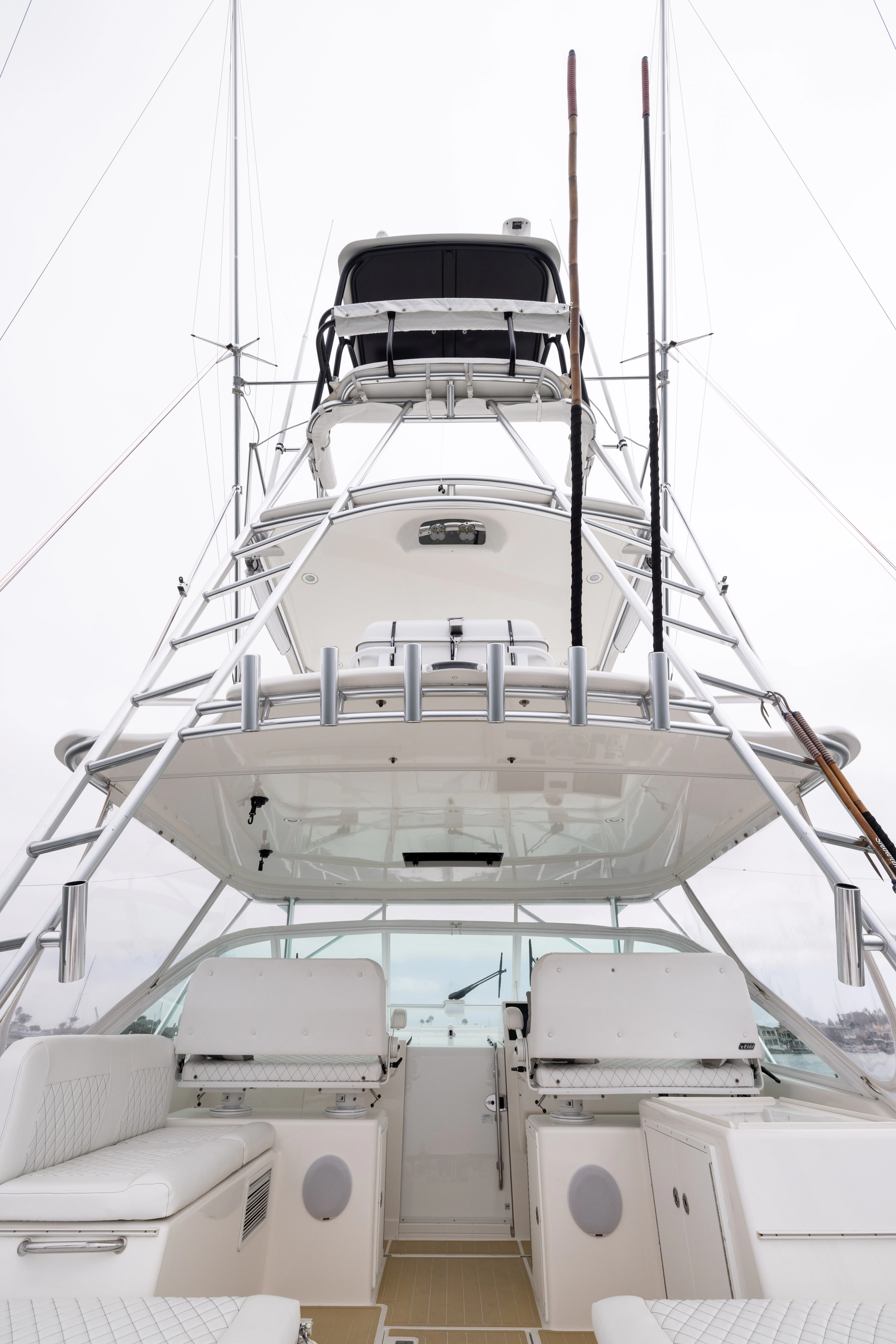 a large white ship aboard SHOW TIME Yacht for Sale