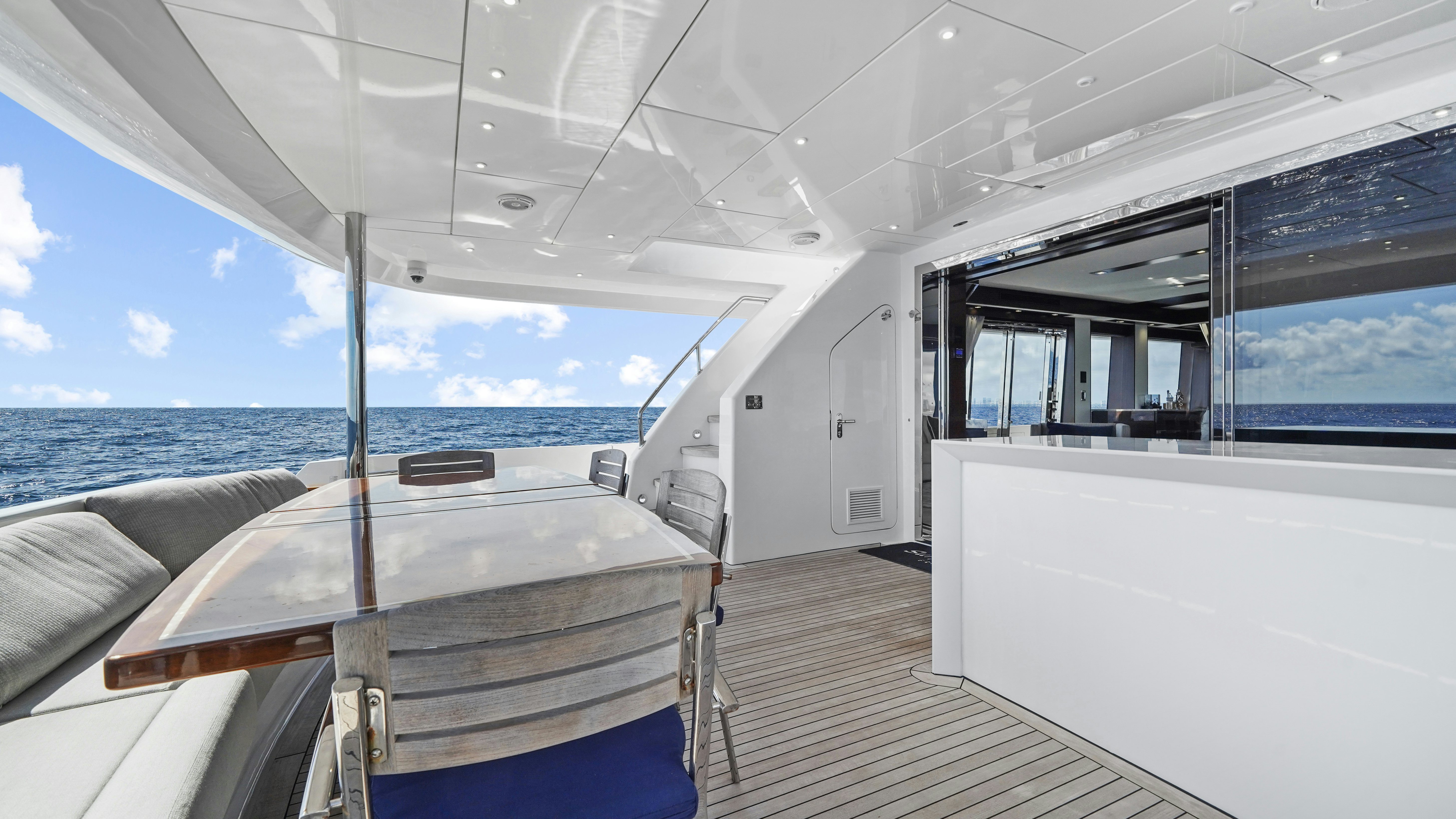 a boat on a deck aboard SURPLUS LINES Yacht for Sale