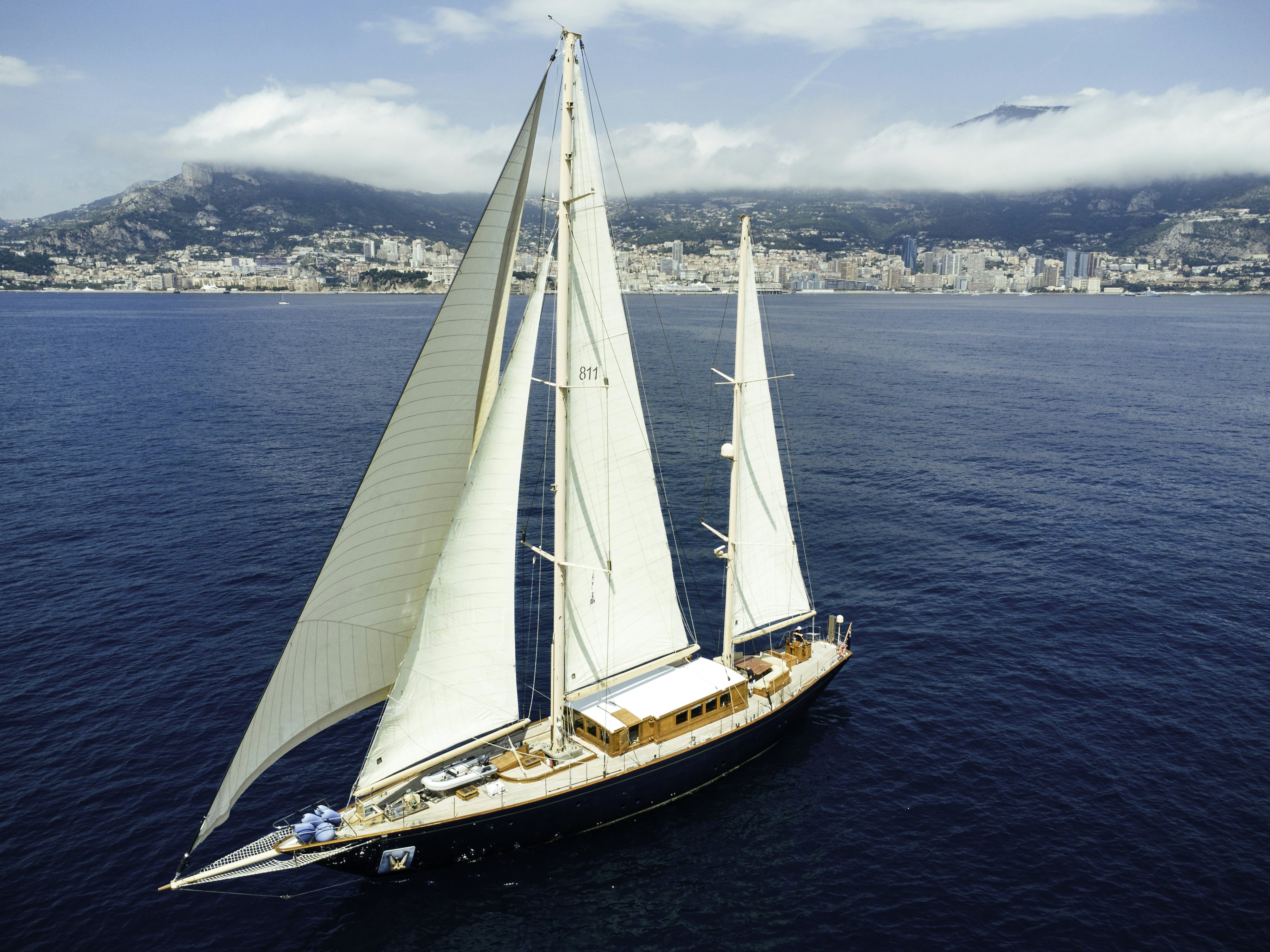 a sailboat on the water aboard STRANGERS IN THE NIGHT Yacht for Sale