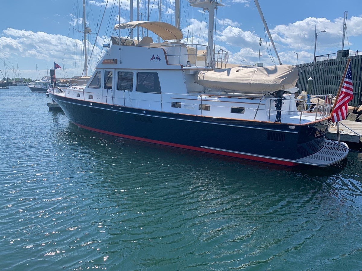a boat in the water aboard SOUTHERLY Yacht for Sale