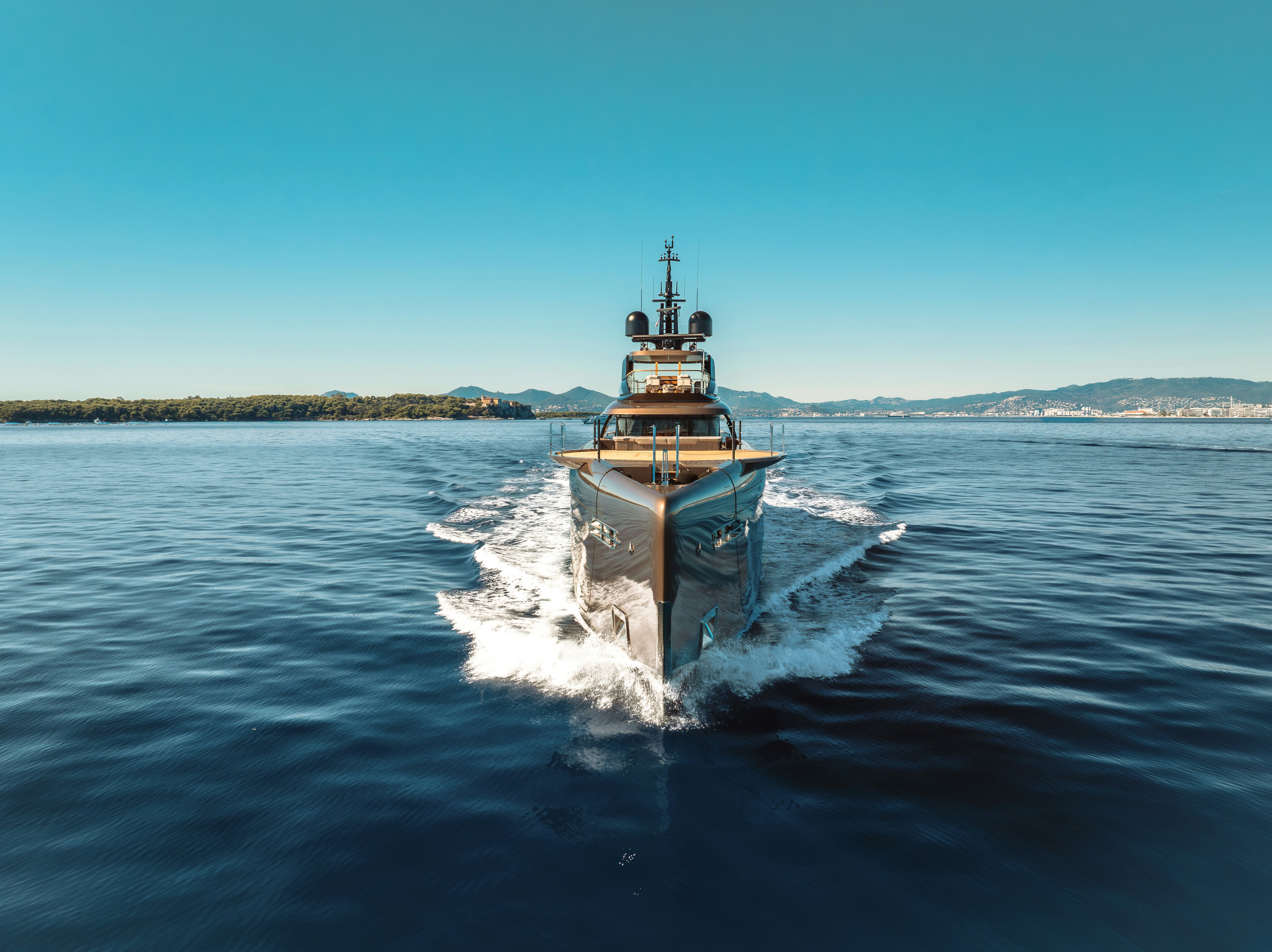 a ship on the water aboard S-FORCE 55 HULL #4 Yacht for Sale