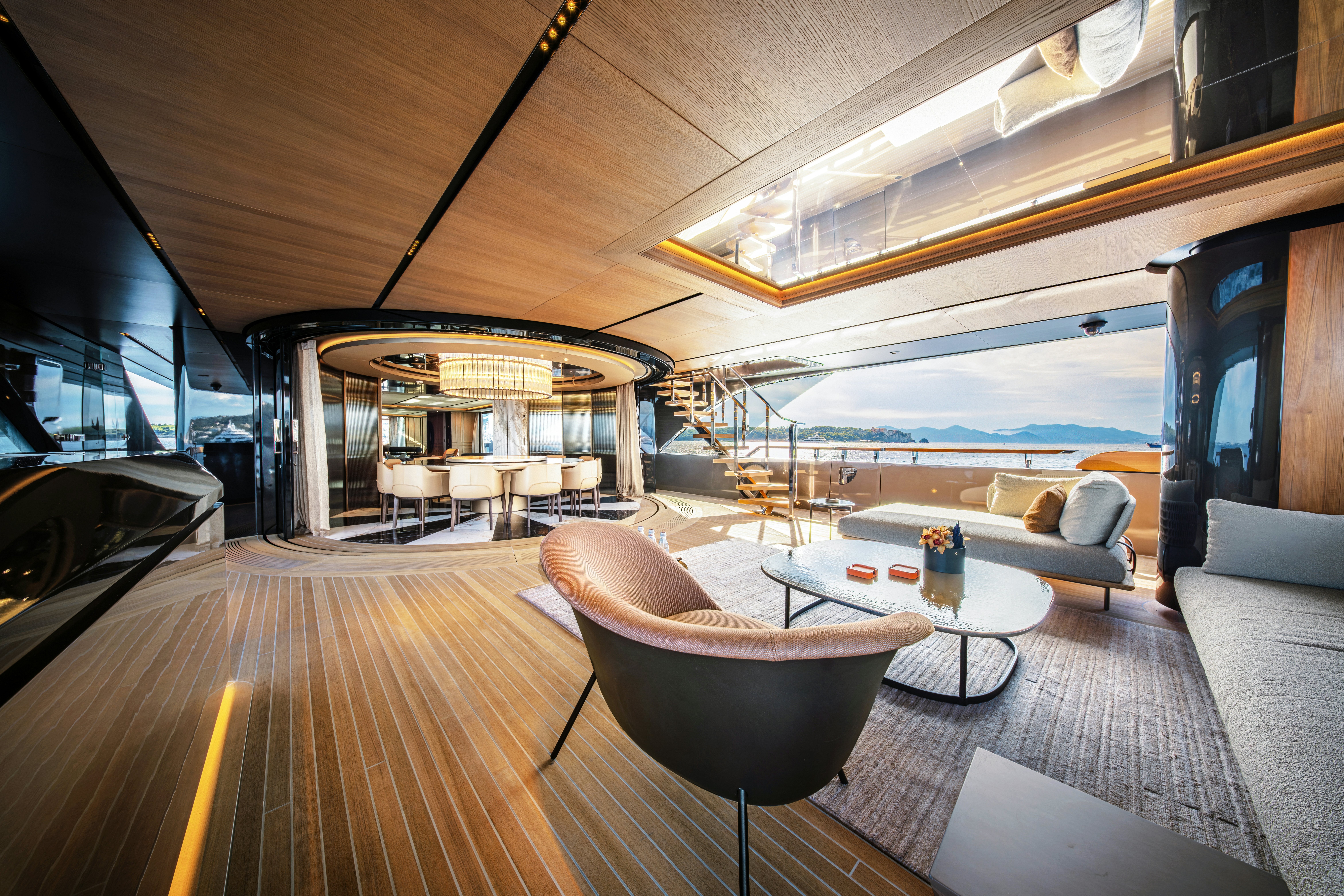 a boat on the water aboard S-FORCE 55 HULL #4 Yacht for Sale