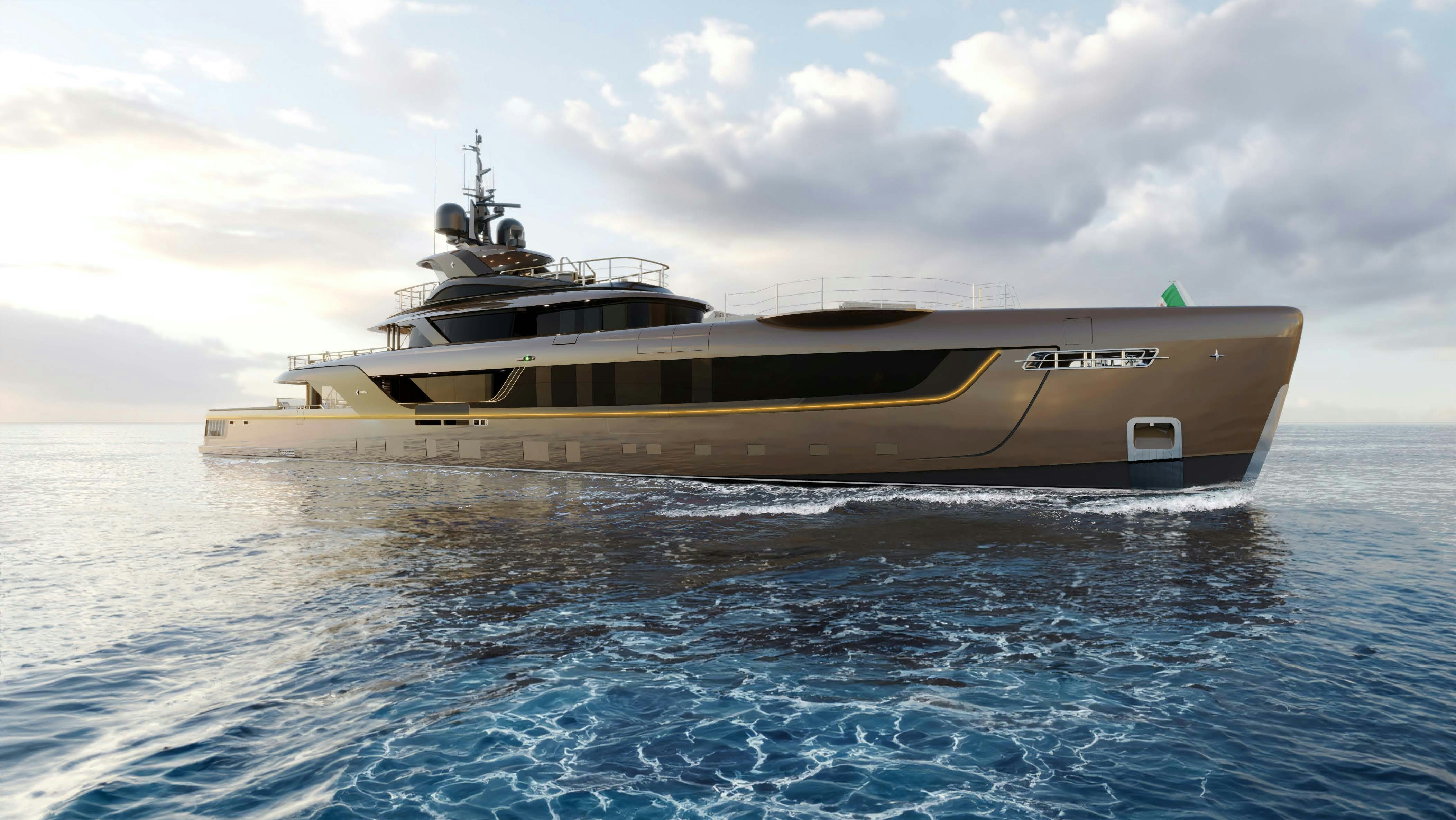 a boat in the water aboard S-FORCE 55 HULL #4 Yacht for Sale