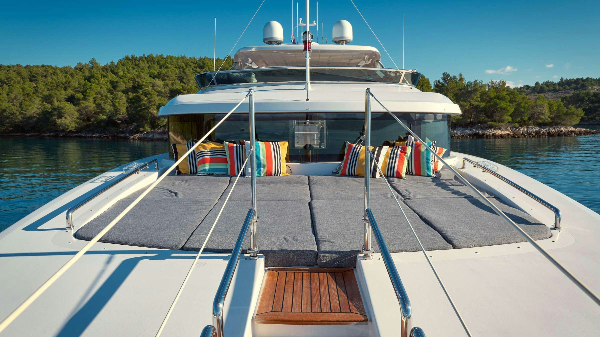 a boat on the water aboard OCEAN DRIVE Yacht for Charter