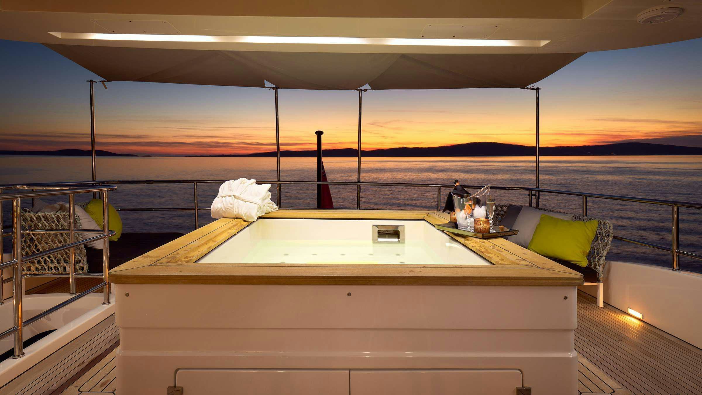 a boat on the water aboard OCEAN DRIVE Yacht for Charter