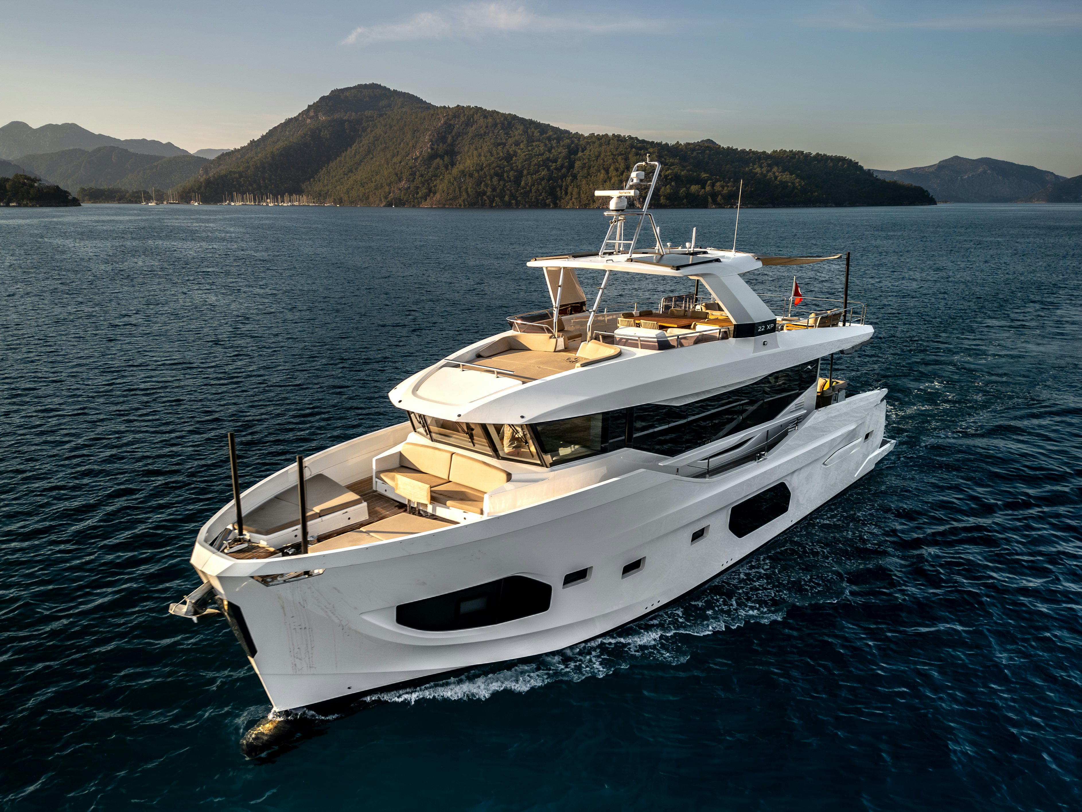 a boat in the water aboard LITTLE MERMAID Yacht for Sale