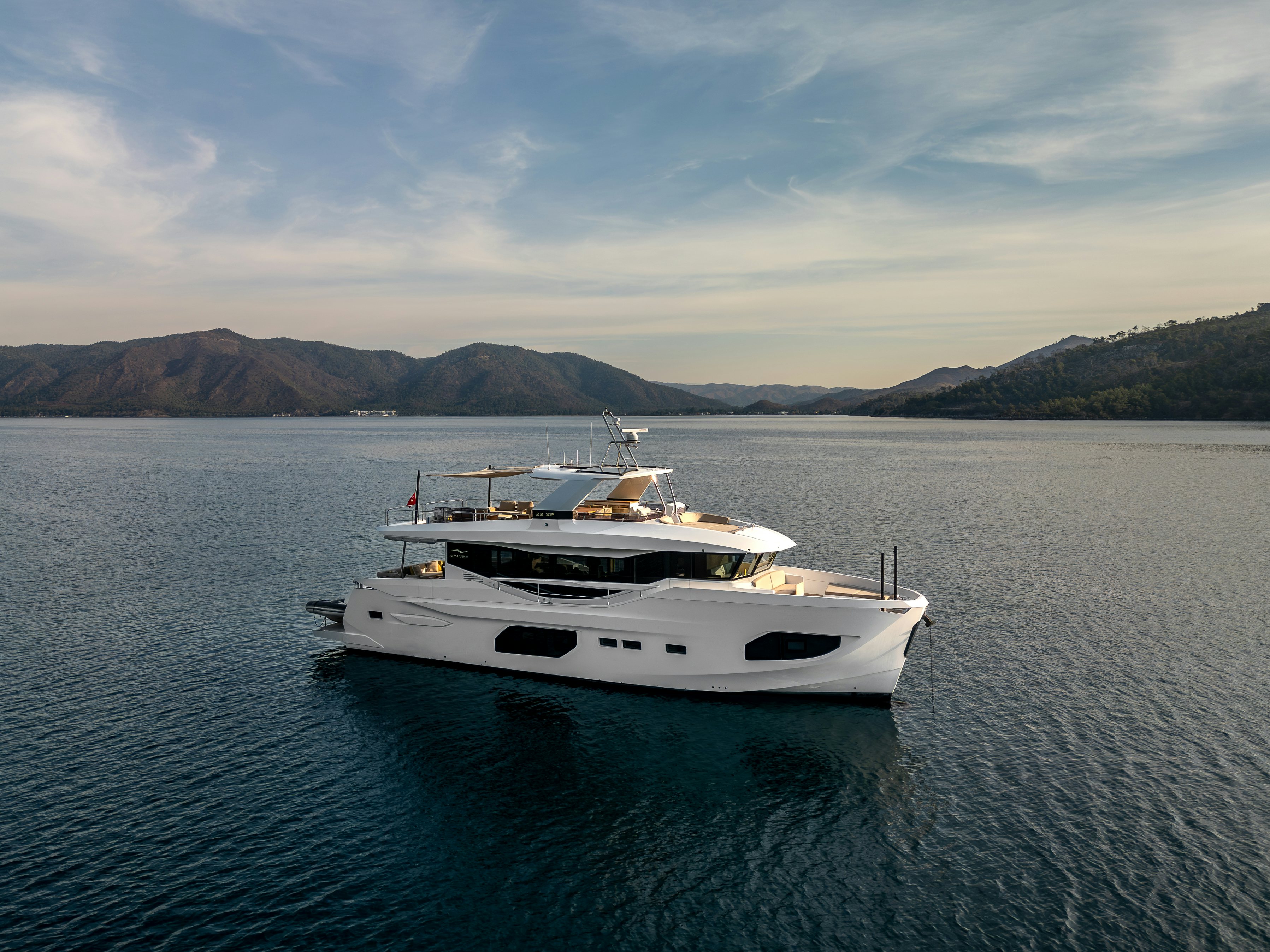 a boat in the water aboard LITTLE MERMAID Yacht for Sale