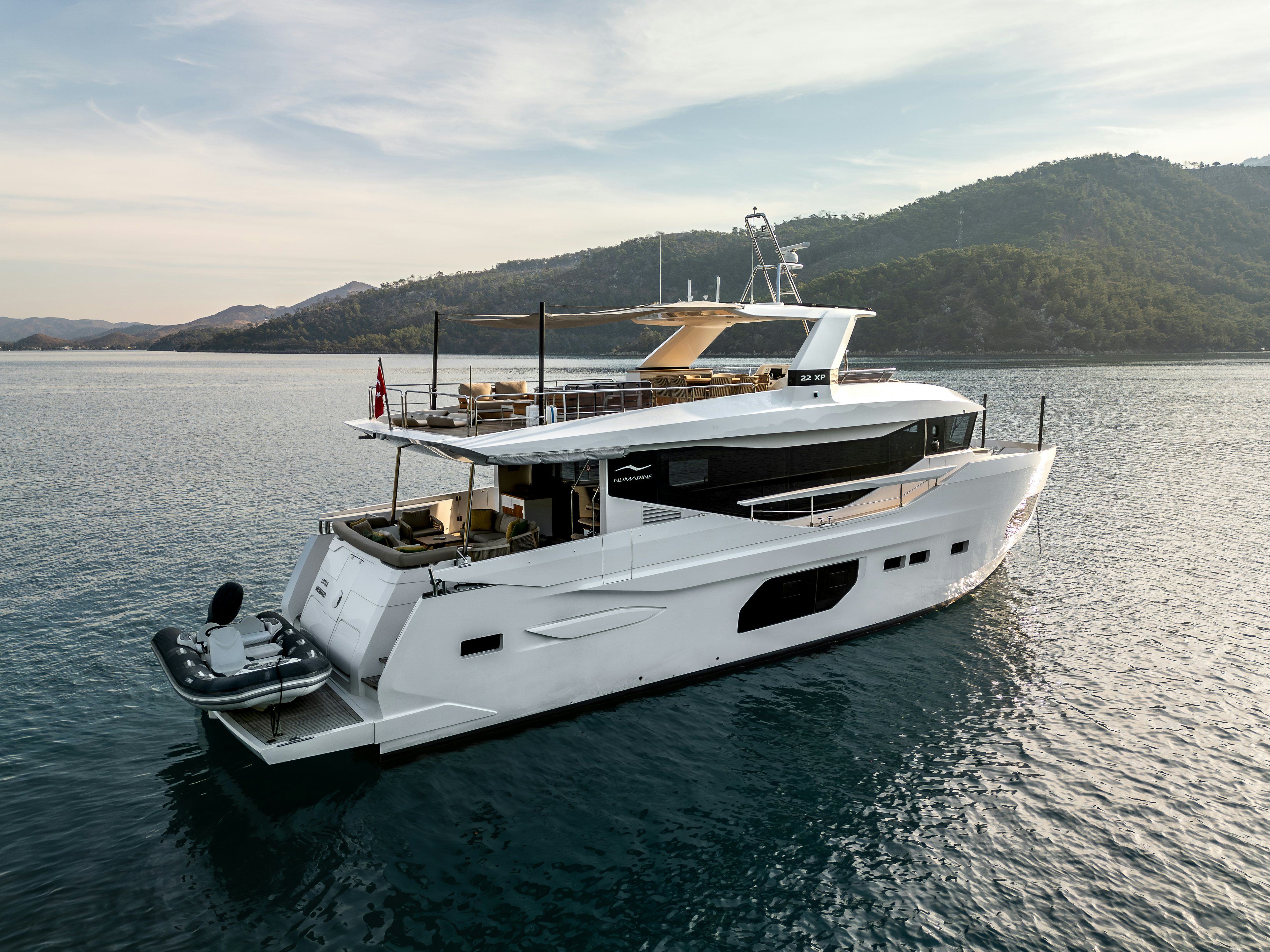 a boat on the water aboard LITTLE MERMAID Yacht for Sale