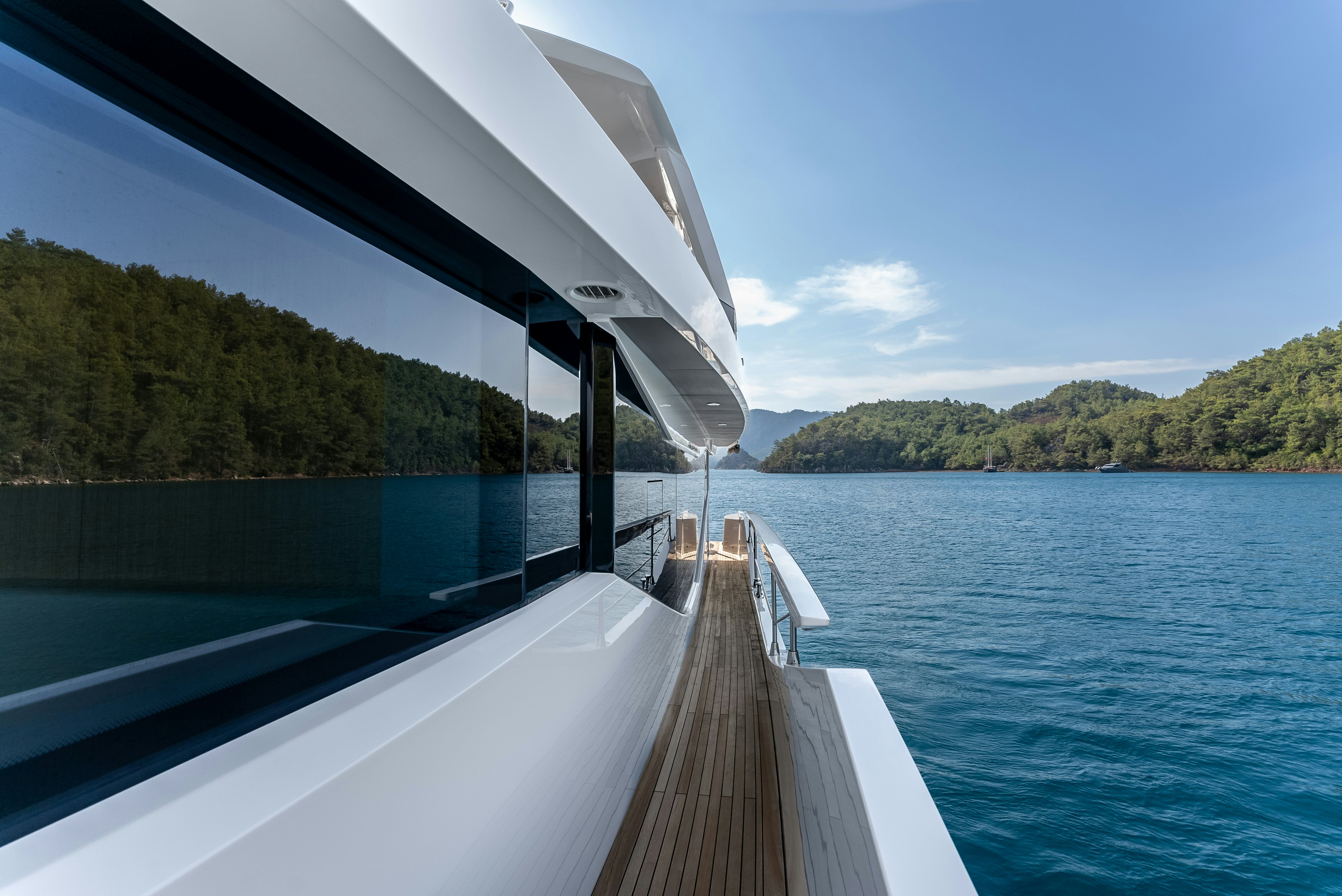 a dock over water aboard LITTLE MERMAID Yacht for Sale