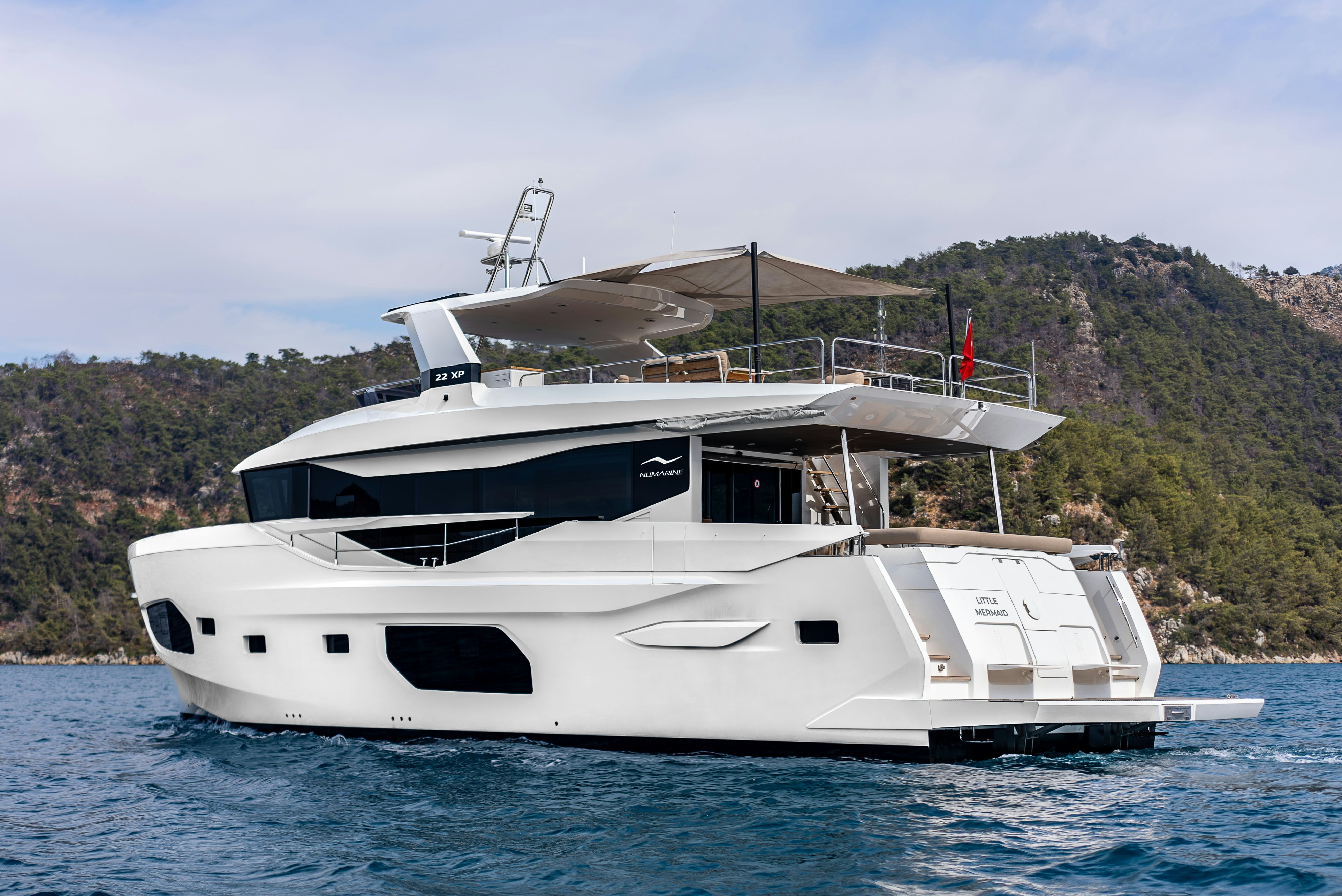 a boat on the water aboard LITTLE MERMAID Yacht for Sale