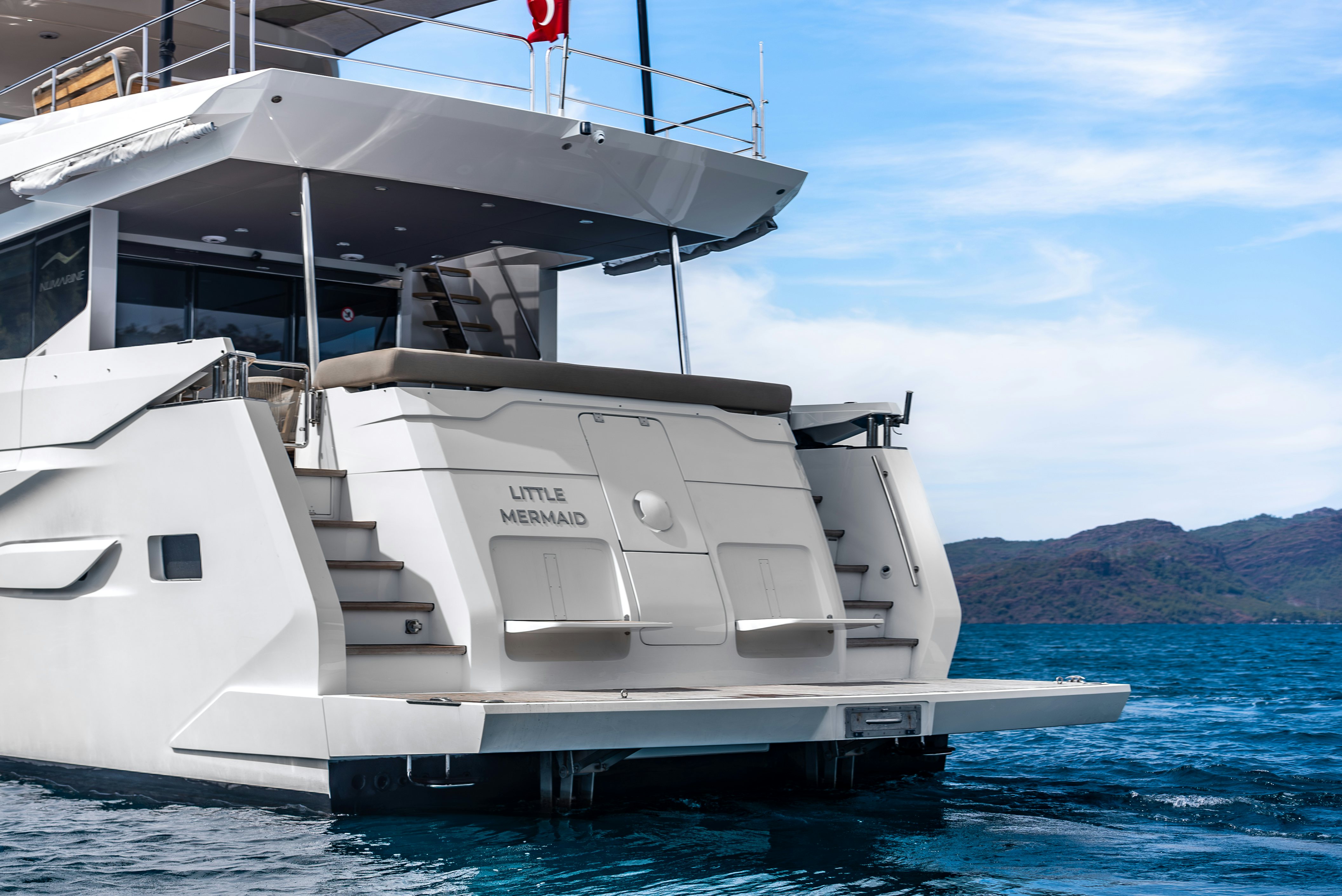 a boat on the water aboard LITTLE MERMAID Yacht for Sale