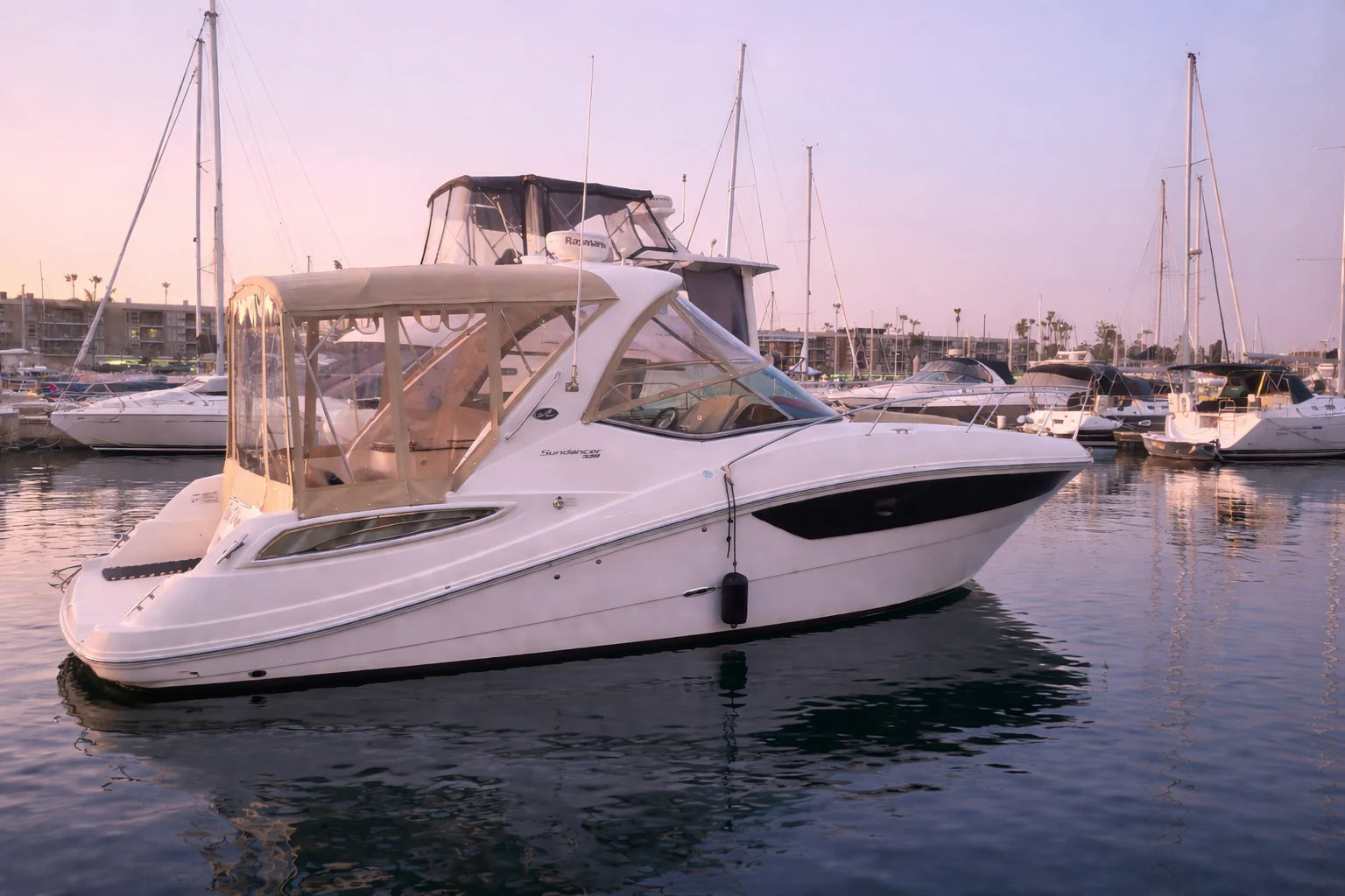a white yacht in the water aboard BON VOYAGE Yacht for Sale